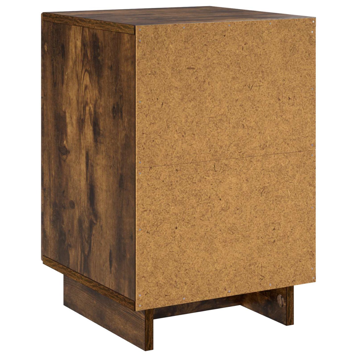 vidaXL Κομοδίνο Καπνισμένο Ξύλο Δρυός 33,5 x 34,5 x 50 εκ