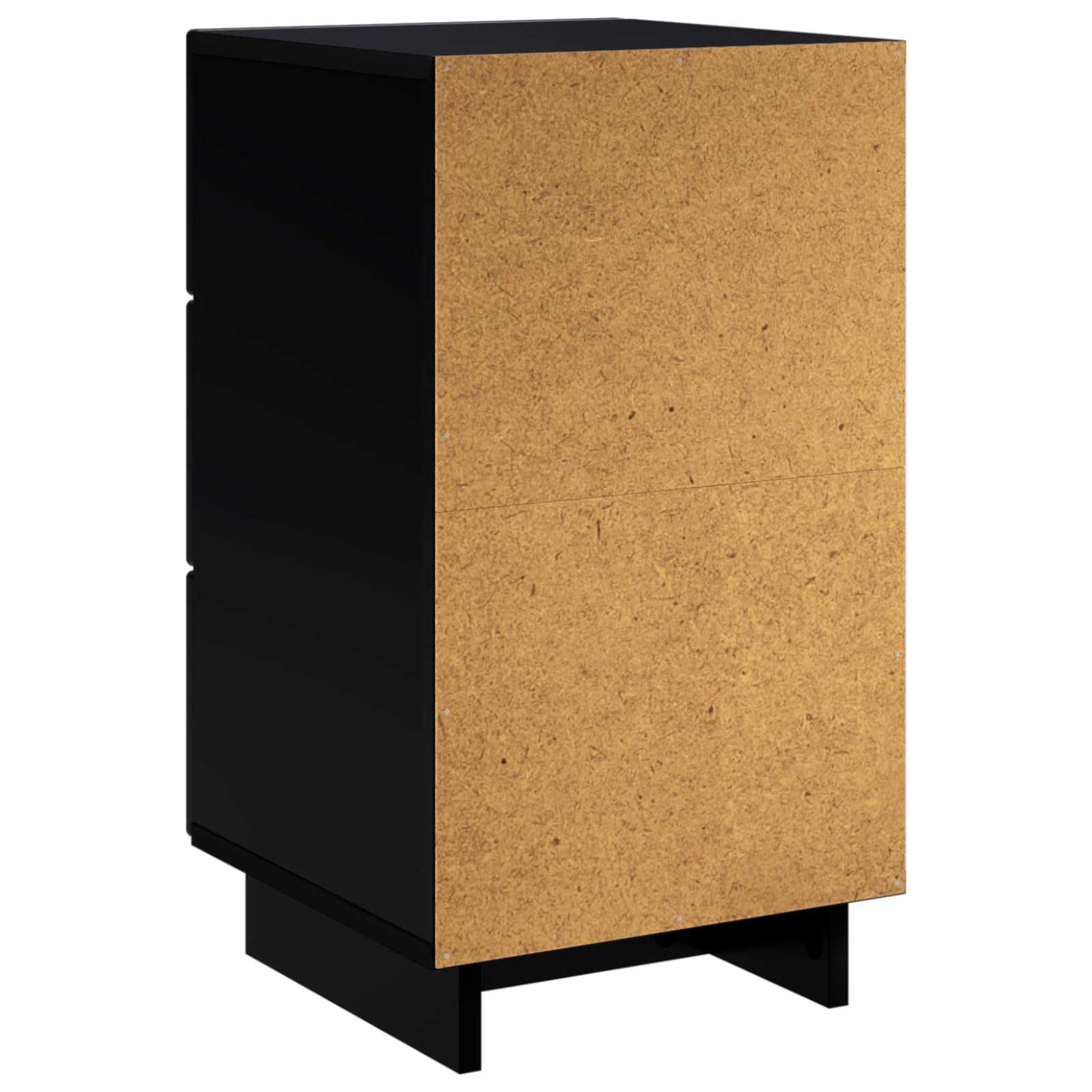 vidaXL Κομοδίνο 2 pcs Μαύρο 33,5 x 34,5 x 60 εκ. Επεξεργασμένο Ξύλο