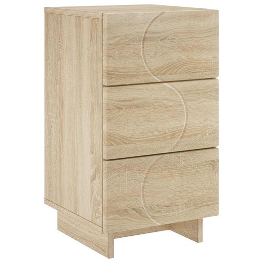 vidaXL Κομοδίνο Sonoma Δρυς 33,5 x 34,5 x 60 εκ. Επεξεργασμένο Ξύλο