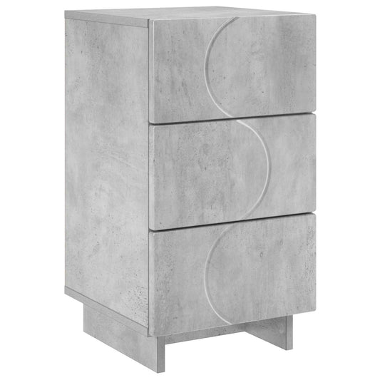 vidaXL Κομοδίνο Γκρι Σκυροδέματος 33,5 x 34,5 x 60 εκ.