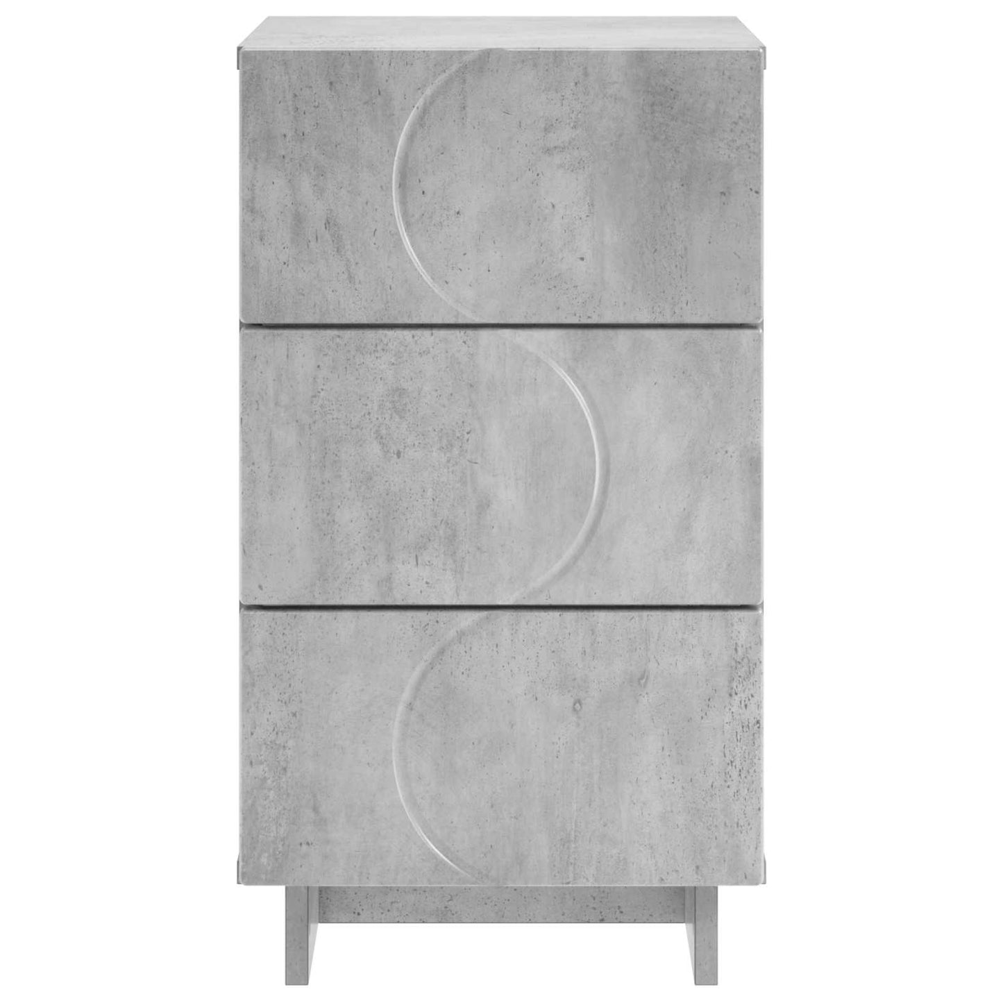 vidaXL Κομοδίνο 2 τεμ. Γκρι Σκυροδέματος 33,5 x 34,5 x 60 εκ.