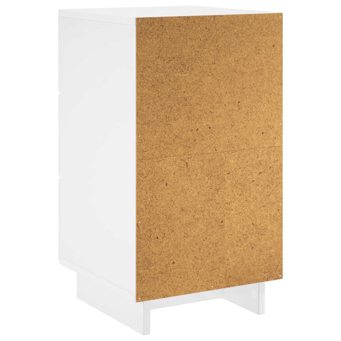 vidaXL Κομοδίνο 2 τεμ. Λευκό υψηλής γυαλάδας 33,5 x 34,5 x 60 εκ.