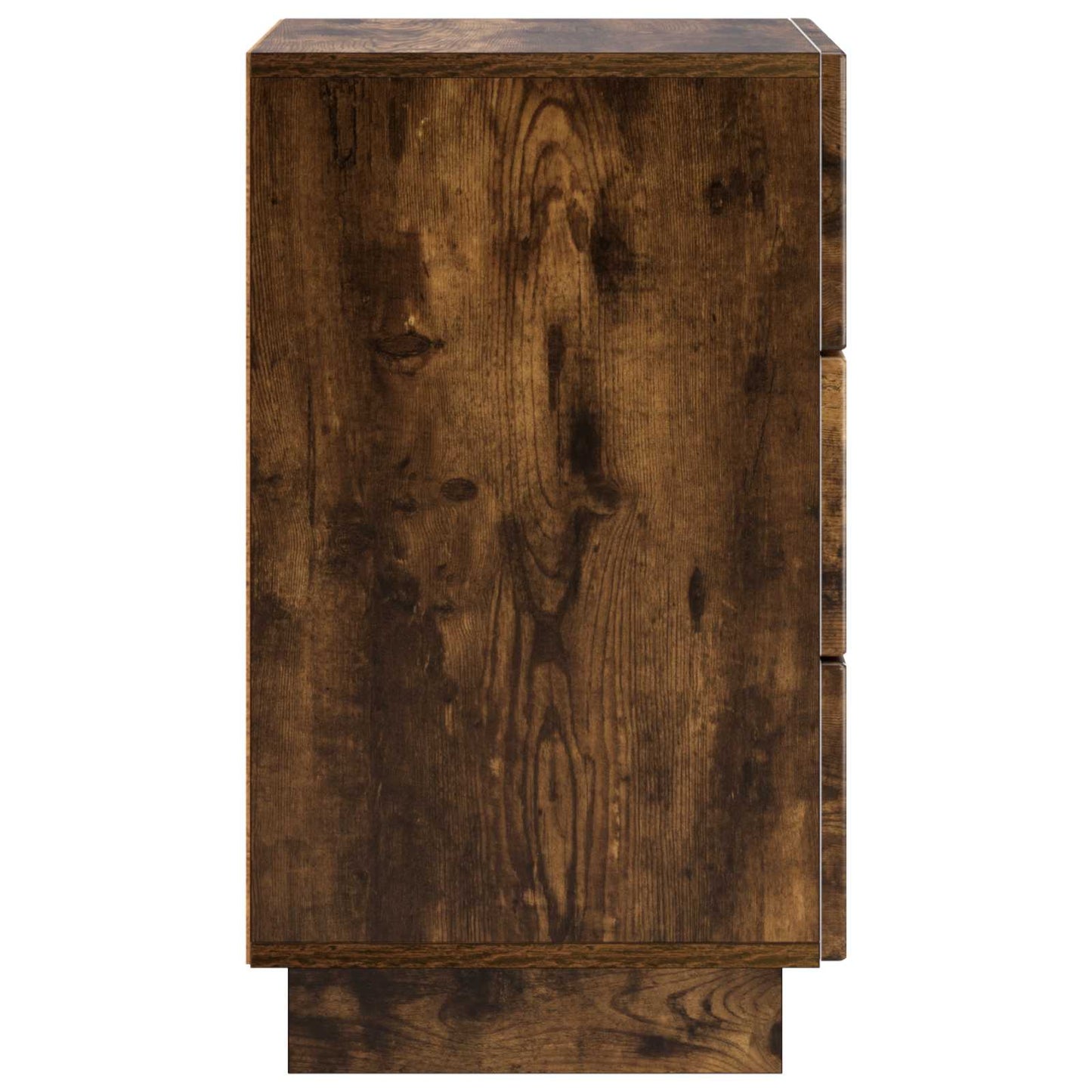 vidaXL Κομοδίνο 2 τεμ. Καπνιστή Δρυς 33,5 x 34,5 x 60 εκ.