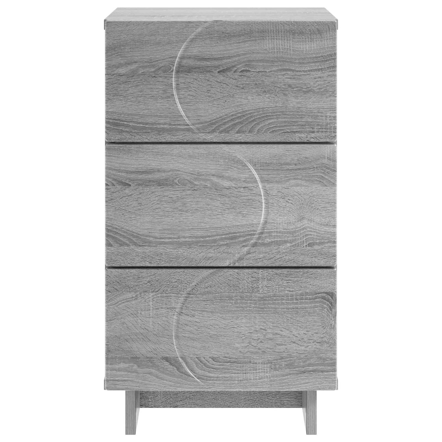 vidaXL Κομοδίνο 2 τεμ. Γκρι Sonoma 33,5 x 34,5 x 60 εκ.