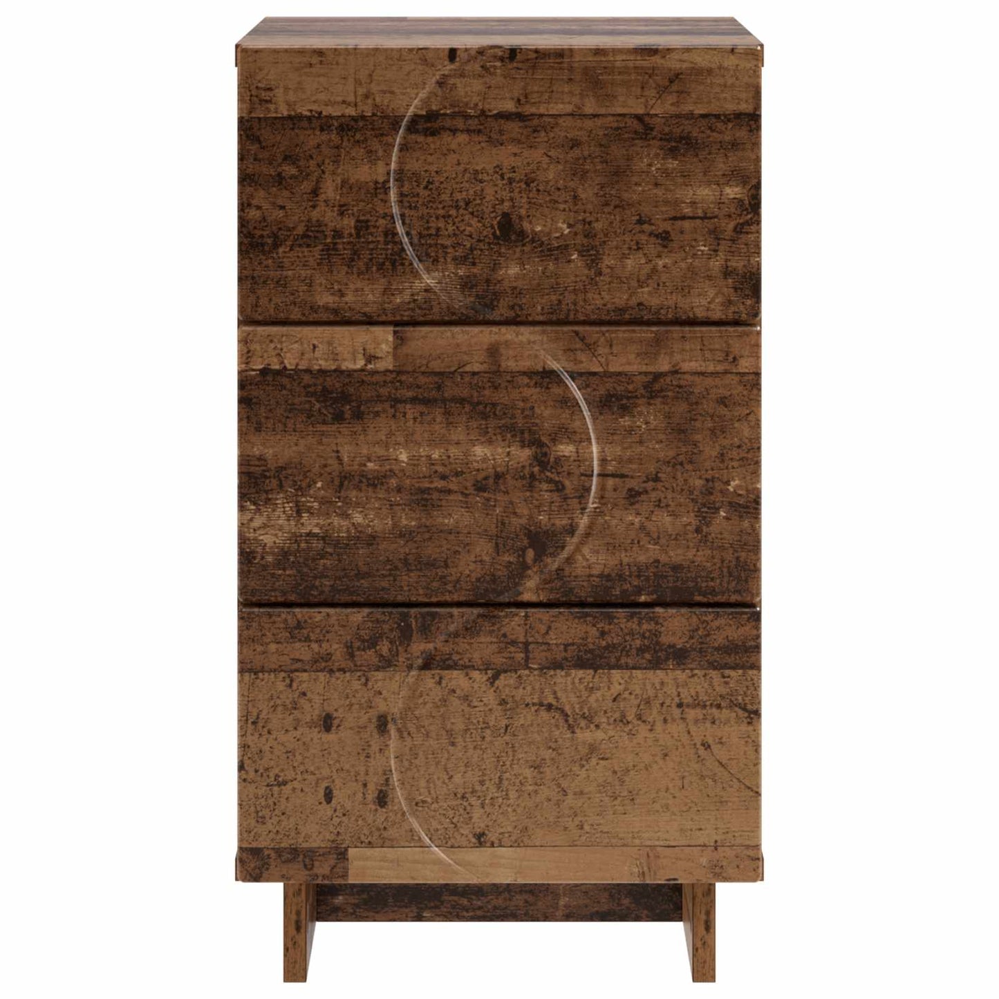 vidaXL Κομοδίνο 2 τεμ. Παλαιωμένο ξύλο 33,5 x 34,5 x 60 εκ.