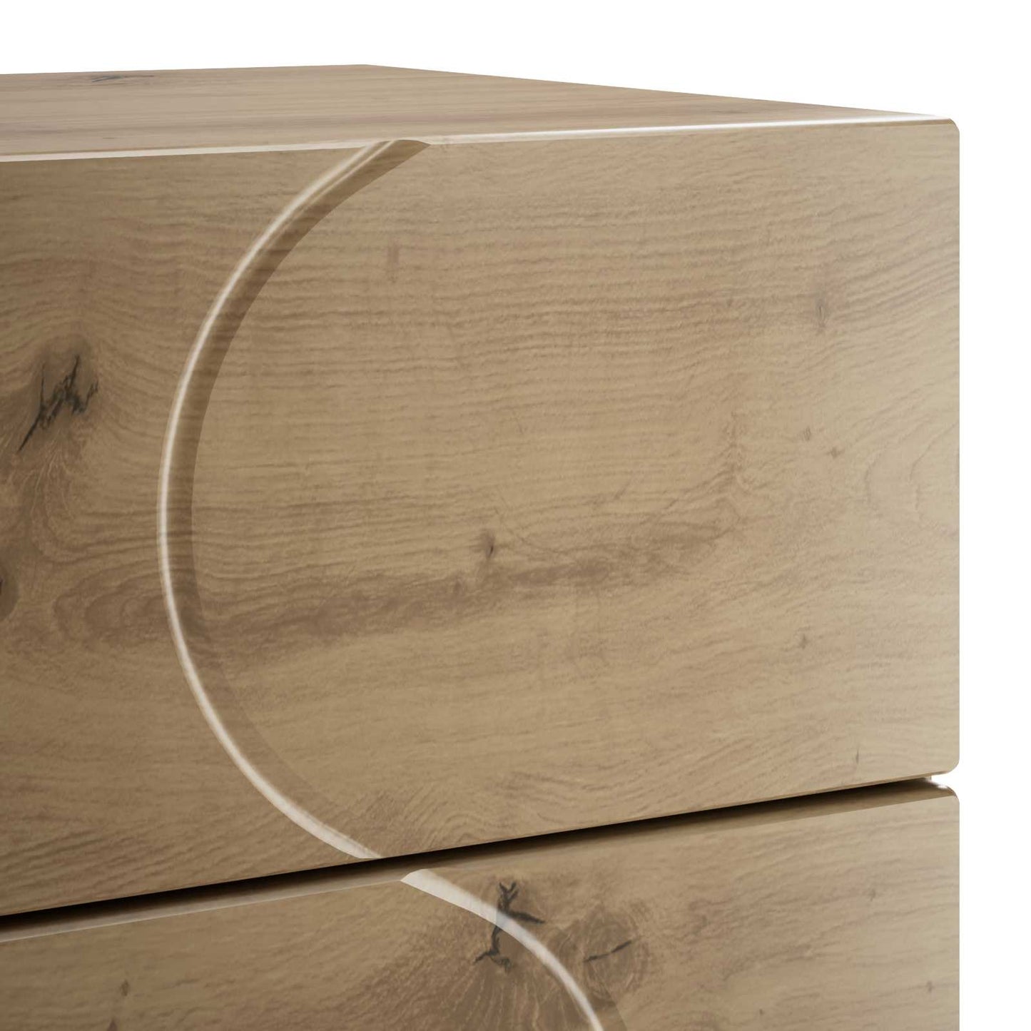 vidaXL Κομοδίνο Artisan Δρυς 33,5 x 34,5 x 60 εκ. Επεξεργασμένο Ξύλο