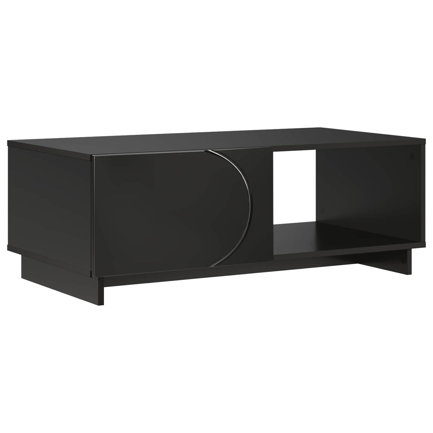 vidaXL Τραπεζάκι σαλονιού Μαύρο 95 x 50,5 x 35 εκ. Επεξεργασμένο Ξύλο