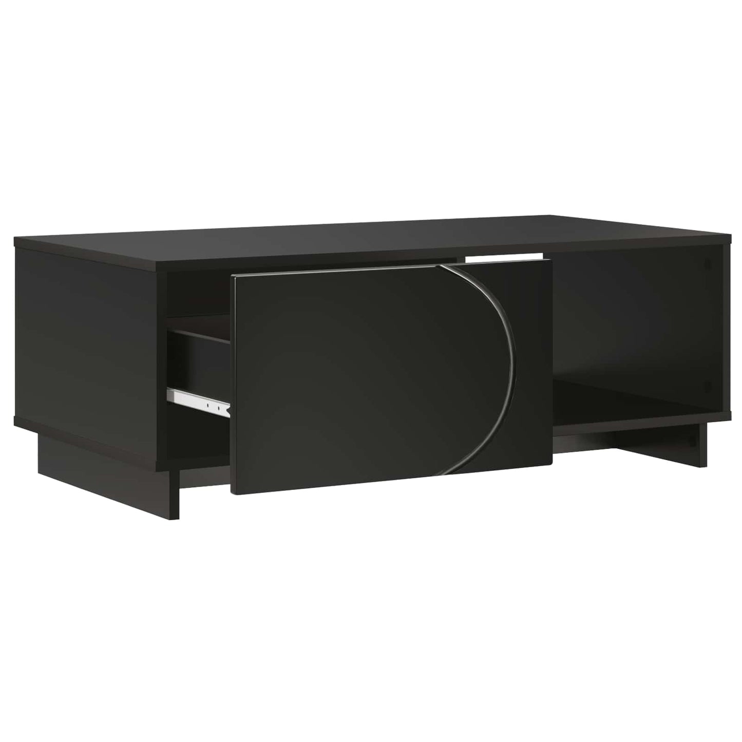 vidaXL Τραπεζάκι σαλονιού Μαύρο 95 x 50,5 x 35 εκ. Επεξεργασμένο Ξύλο