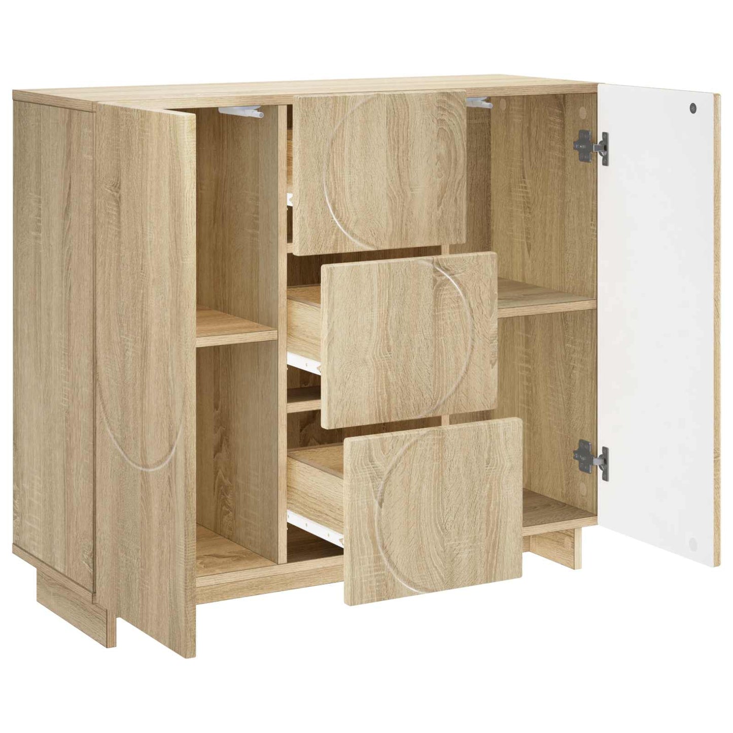 vidaXL Πλαϊνό γραφείο Sonoma Δρυς 85.5 x 31 x 75 εκ.