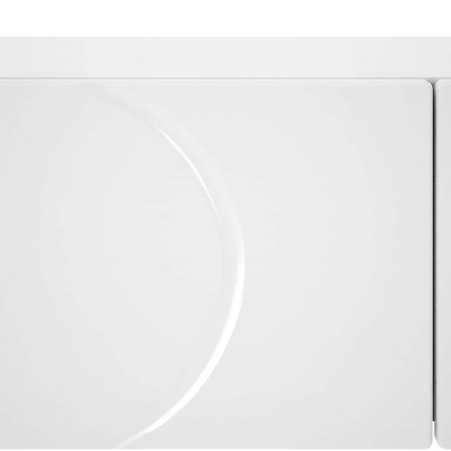 vidaXL Κονσόλα Γυαλιστερό Λευκό 96,5 x 38 x 75 εκ. Επεξεργασμένο ξύλο
