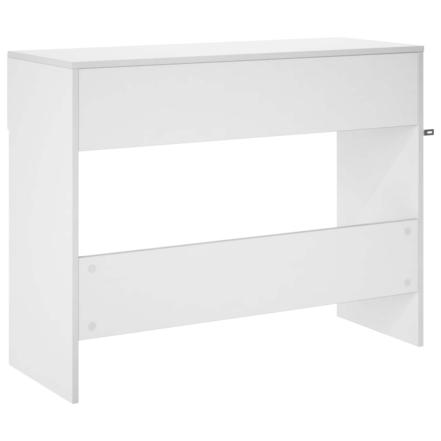 vidaXL Κονσόλα Γυαλιστερό Λευκό 96,5 x 38 x 75 εκ. Επεξεργασμένο ξύλο