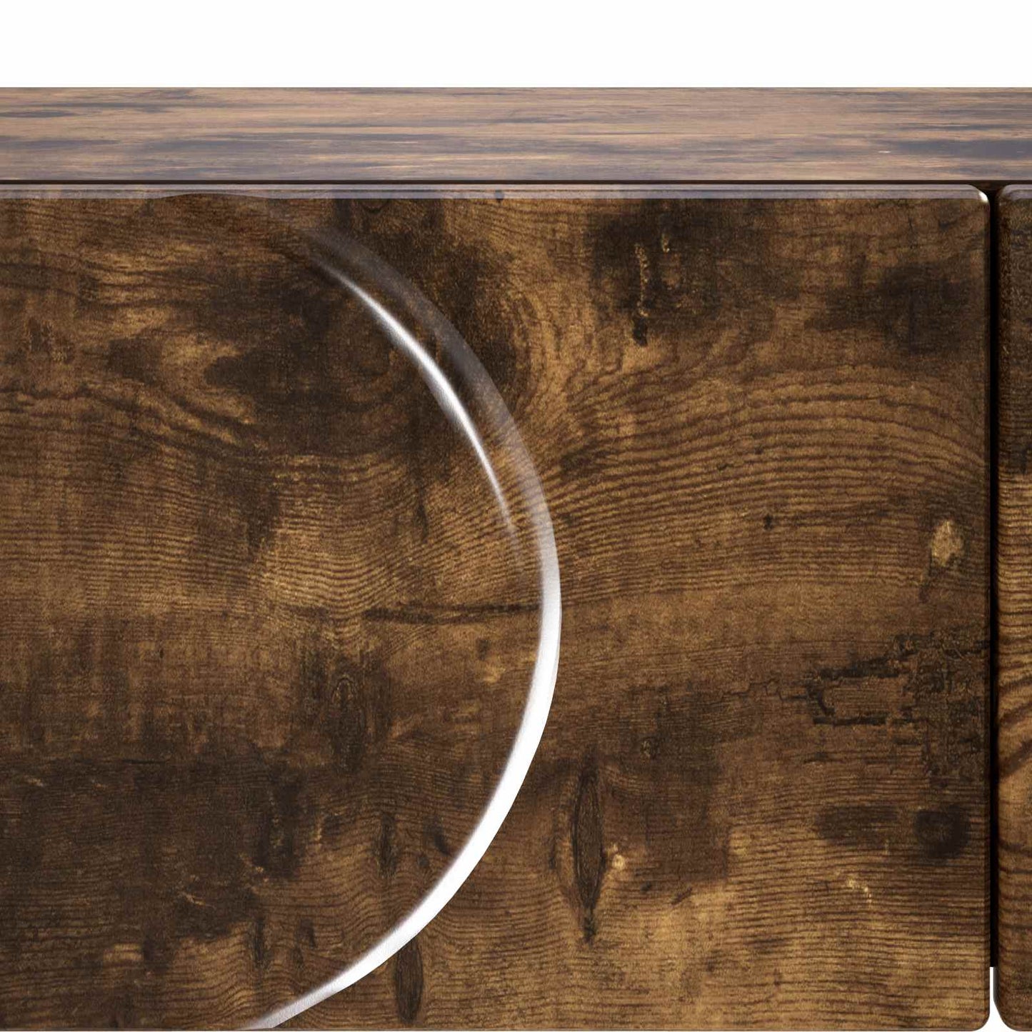 vidaXL Κονσόλα Καπνισμένο Ξύλο Δρυός 96,5 x 38 x 75 εκ.