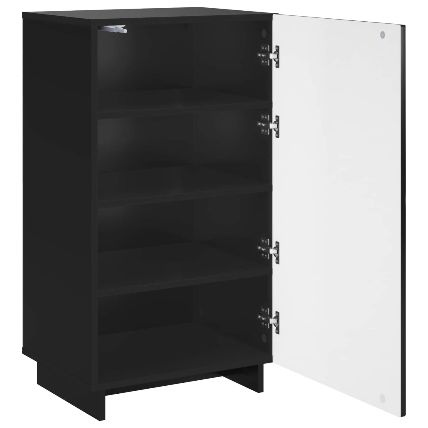 vidaXL Ντουλάπα Παπουτσιών 48 x 38 x 87,5 εκ. Επεξεργασμένο Ξύλο Μαύρο