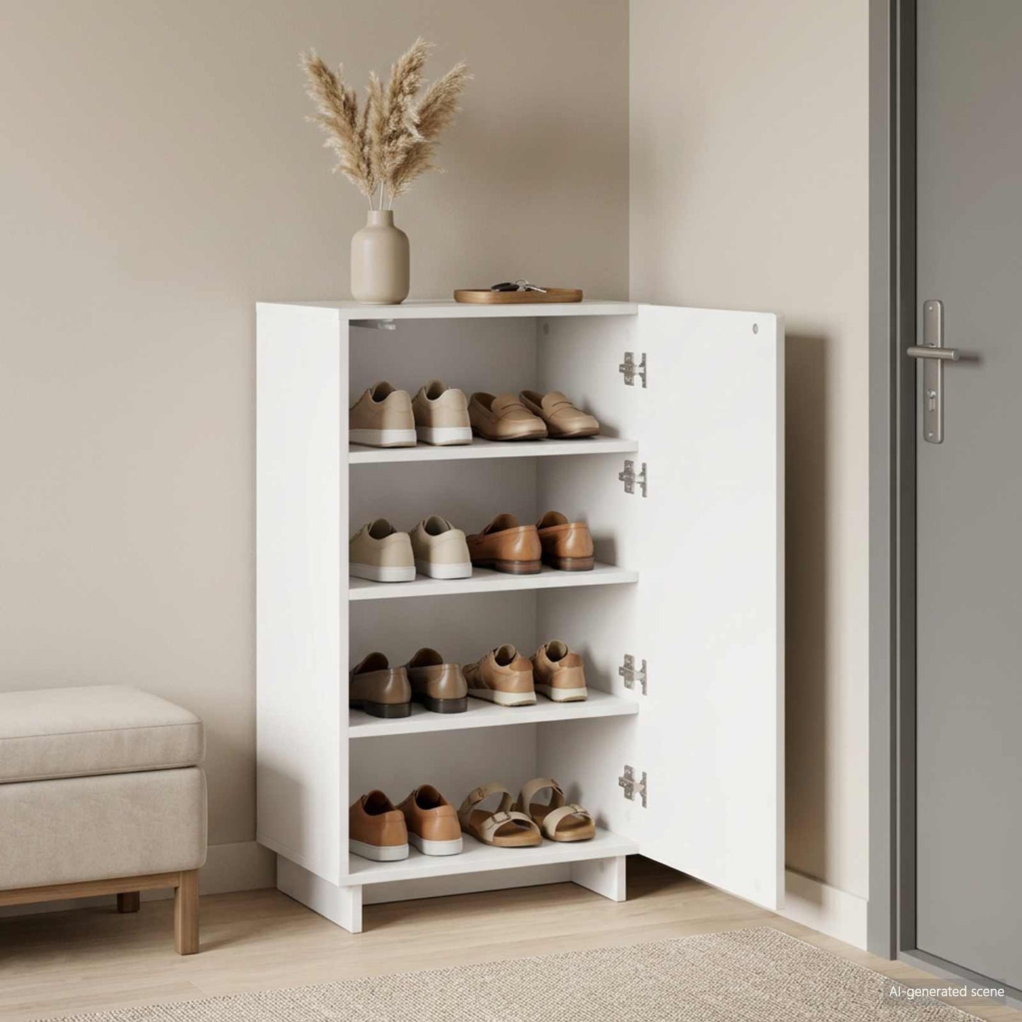 vidaXL Ντουλάπα Παπουτσιών 48 x 38 x 87,5 εκ. Επεξεργασμένο Ξύλο