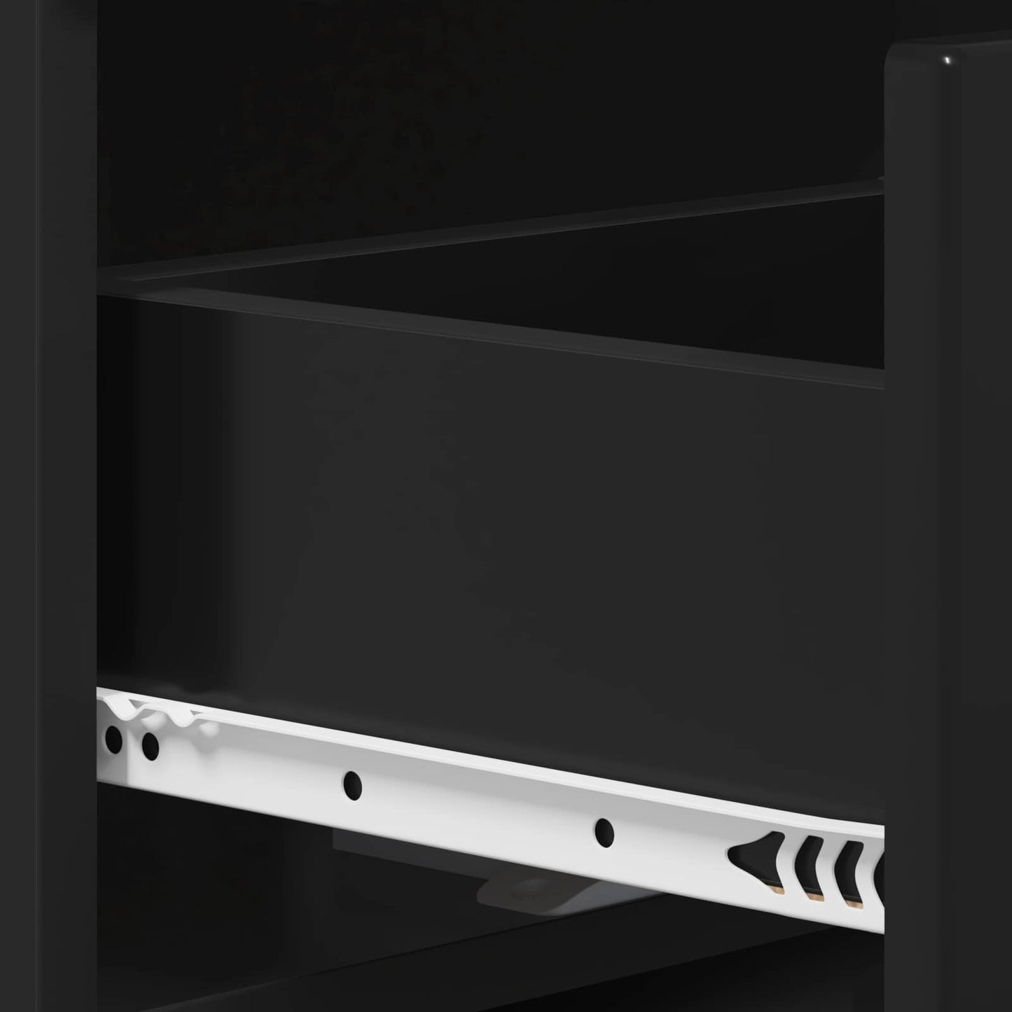 vidaXL Ντουλάπα Παπουτσιών 48 x 38 x 87,5 εκ. Επεξεργασμένο Ξύλο Μαύρο