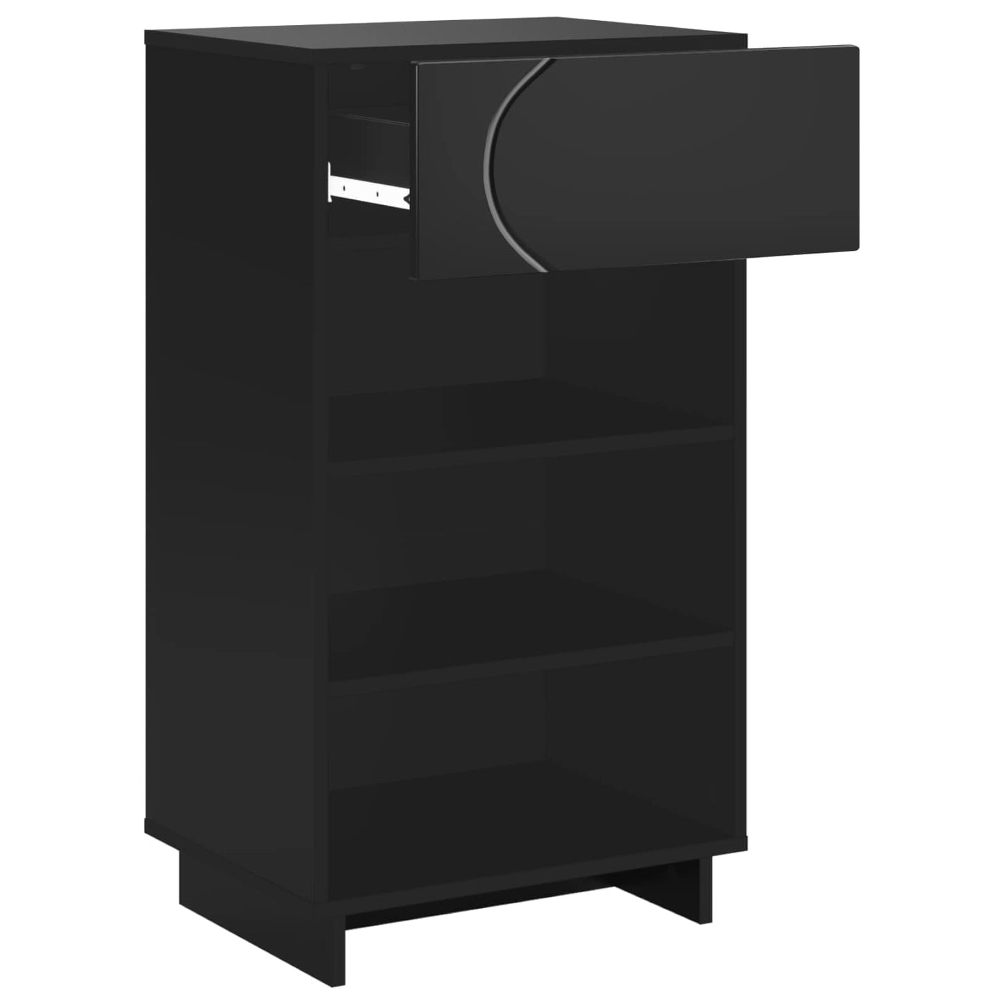 vidaXL Ντουλάπα Παπουτσιών 48 x 38 x 87,5 εκ. Επεξεργασμένο Ξύλο Μαύρο