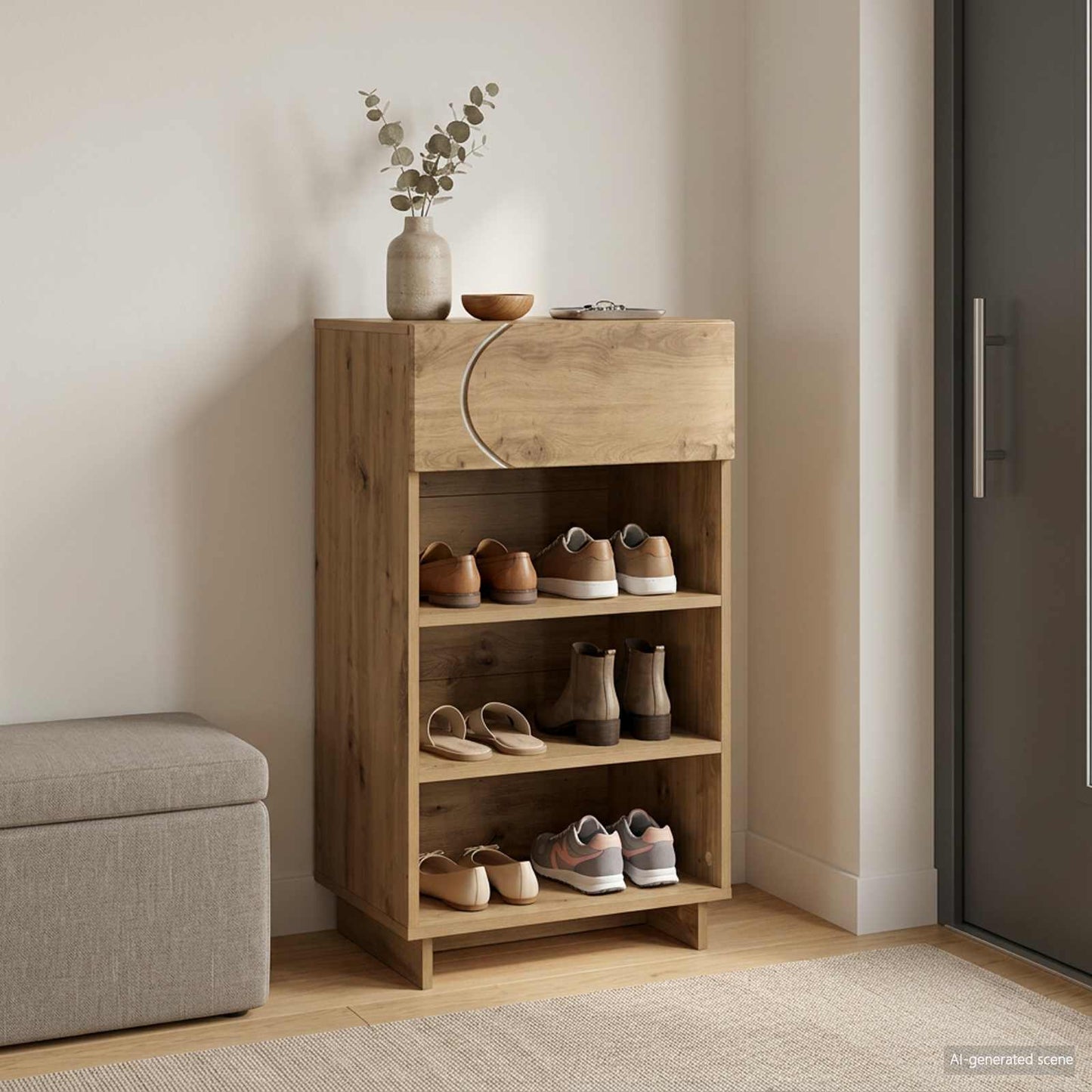 vidaXL Ντουλάπα Παπουτσιών 48 x 38 x 87,5 εκ. Επεξεργασμένο Ξύλο