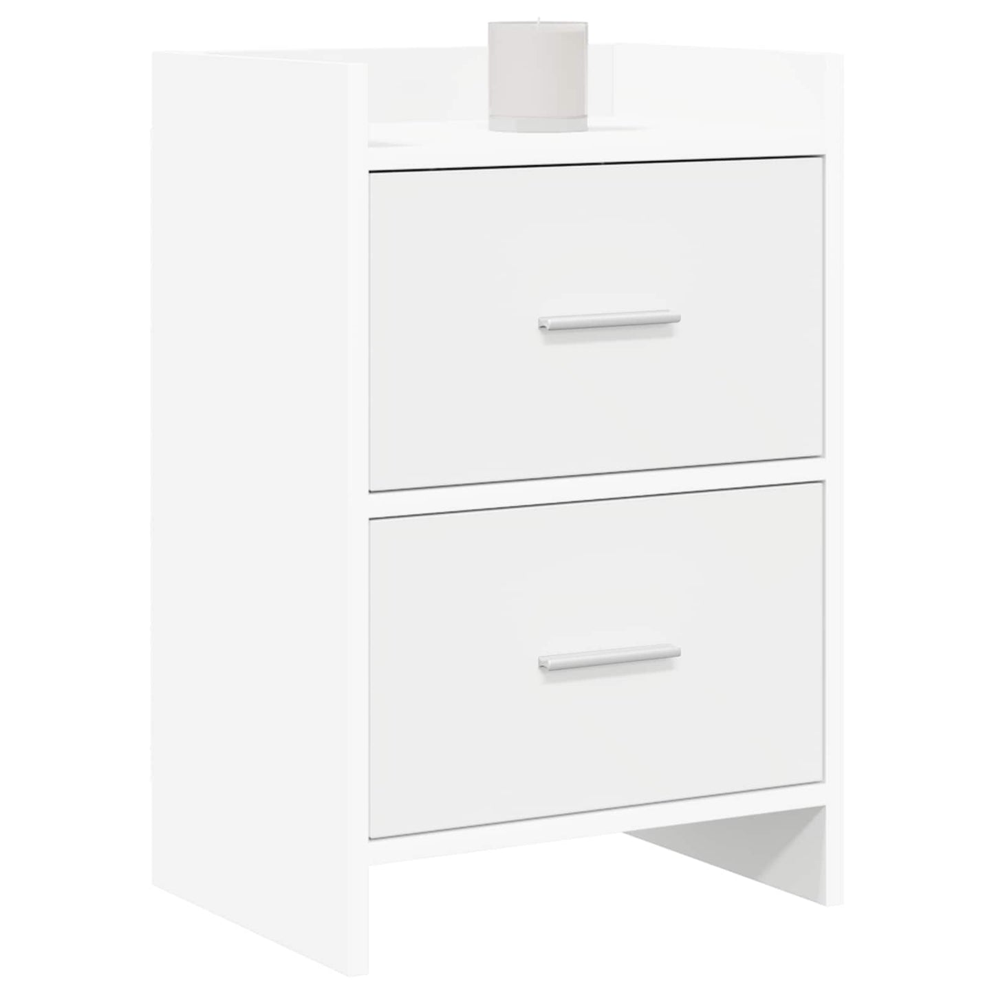 vidaXL Κομοδίνα Λευκό 40 x 30 x 60 cm Επεξεργασμένο Ξύλο