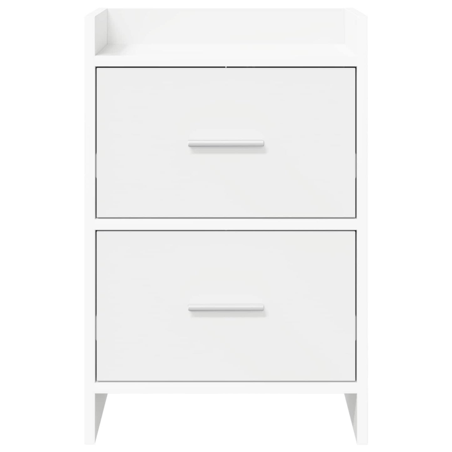 vidaXL Κομοδίνα 2 τμχ. Λευκό 40 x 30 x 60 cm Επεξεργασμένο Ξύλο