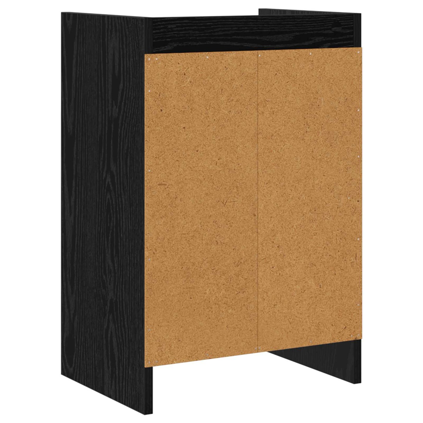 vidaXL Κομοδίνα Μαύρη Δρυς 40 x 30 x 60 cm Επεξεργασμένο Ξύλο