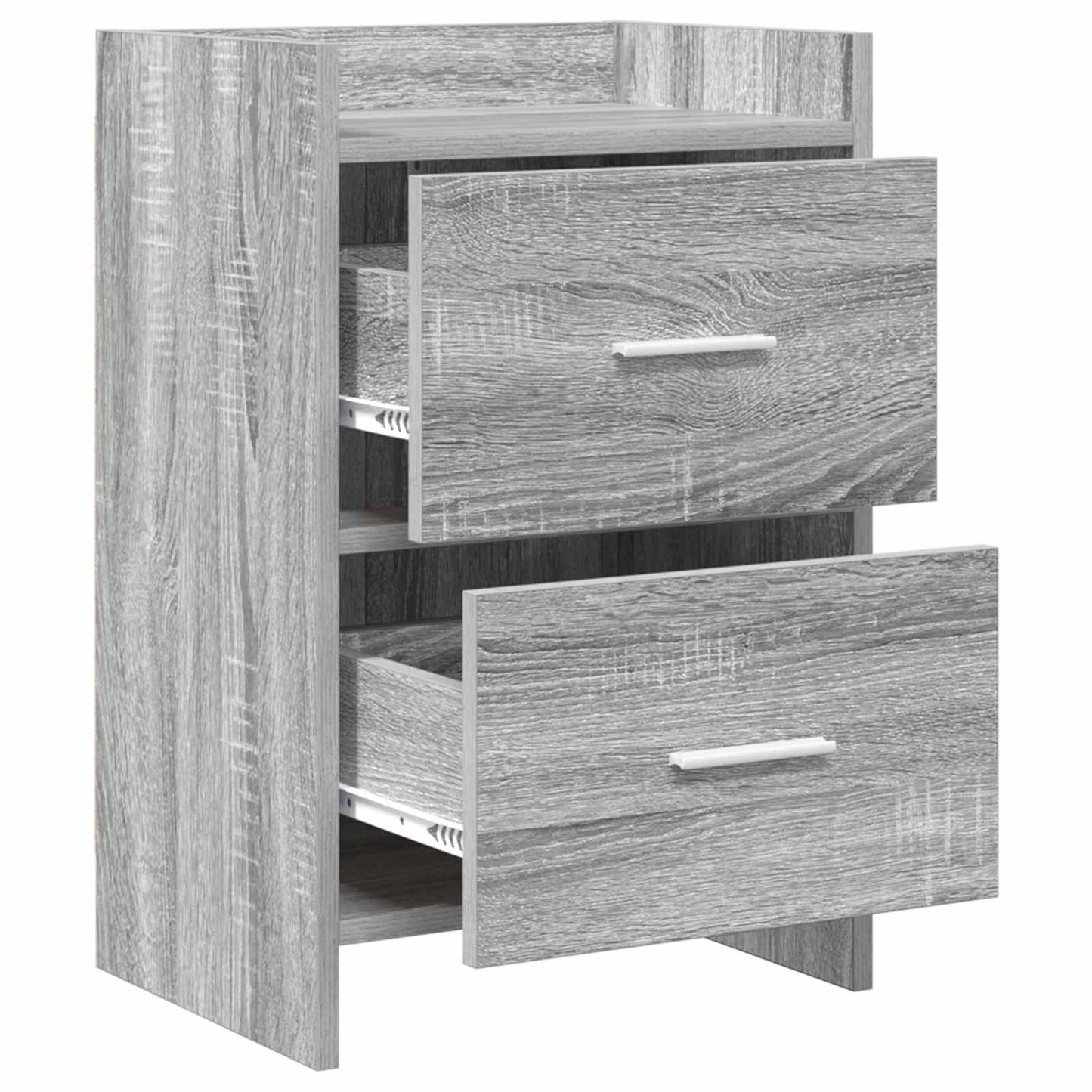 vidaXL Κομοδίνα 2 τμχ. Γκρι Sonoma 40 x 30 x 60 cm Επεξεργασμένο Ξύλο