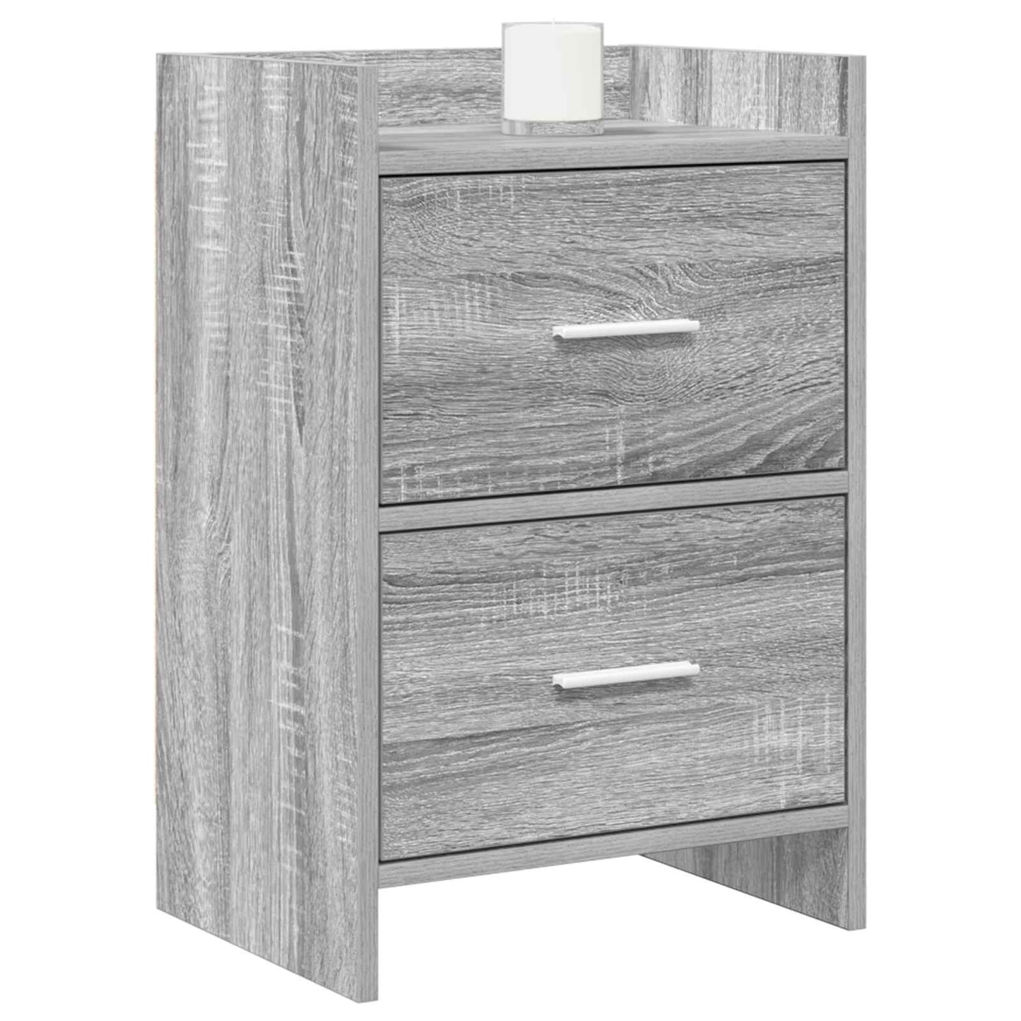 vidaXL Κομοδίνα 2 τμχ. Γκρι Sonoma 40 x 30 x 60 cm Επεξεργασμένο Ξύλο