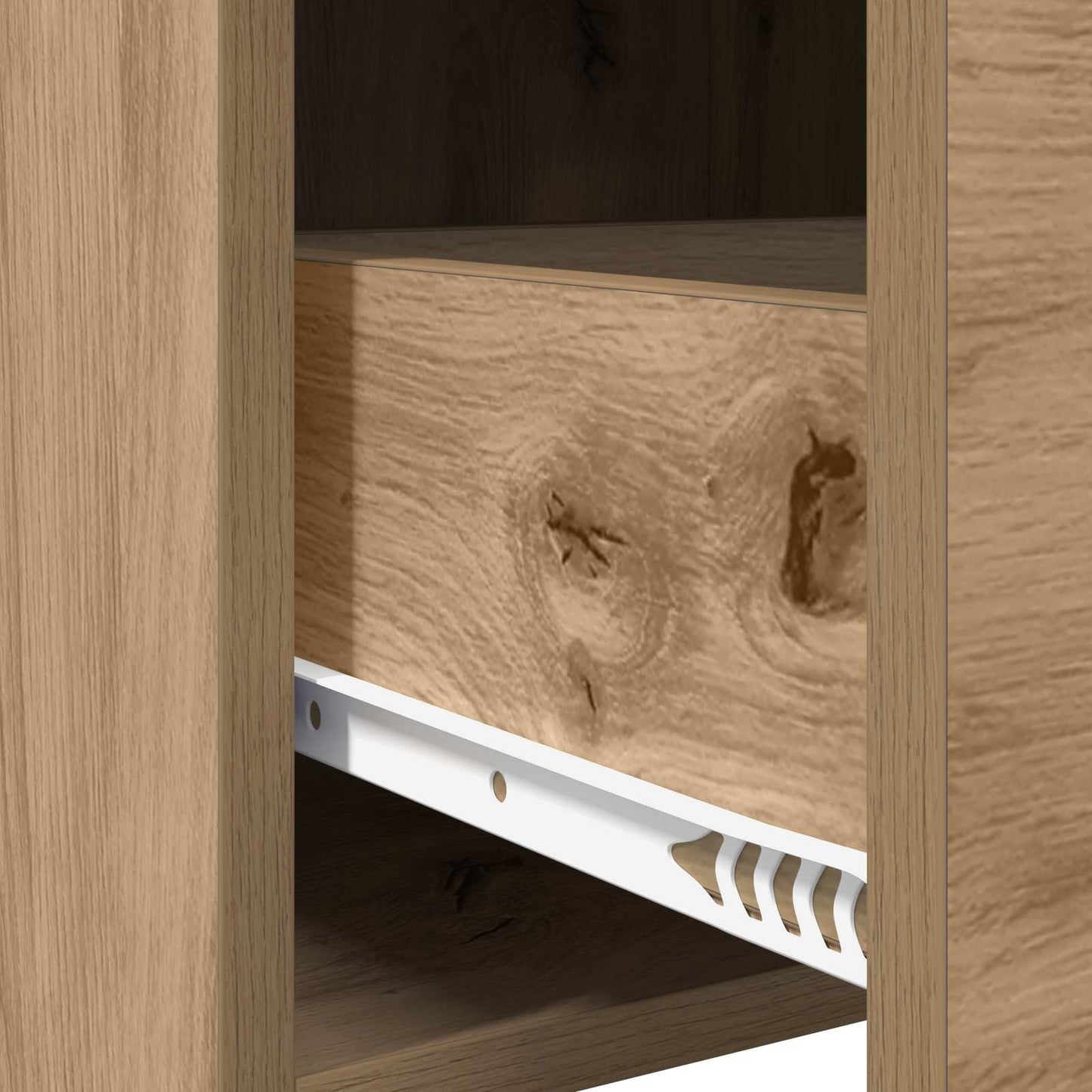 vidaXL Κομοδίνα Artisan Δρυς 40 x 30 x 60 cm Επεξεργασμένο Ξύλο