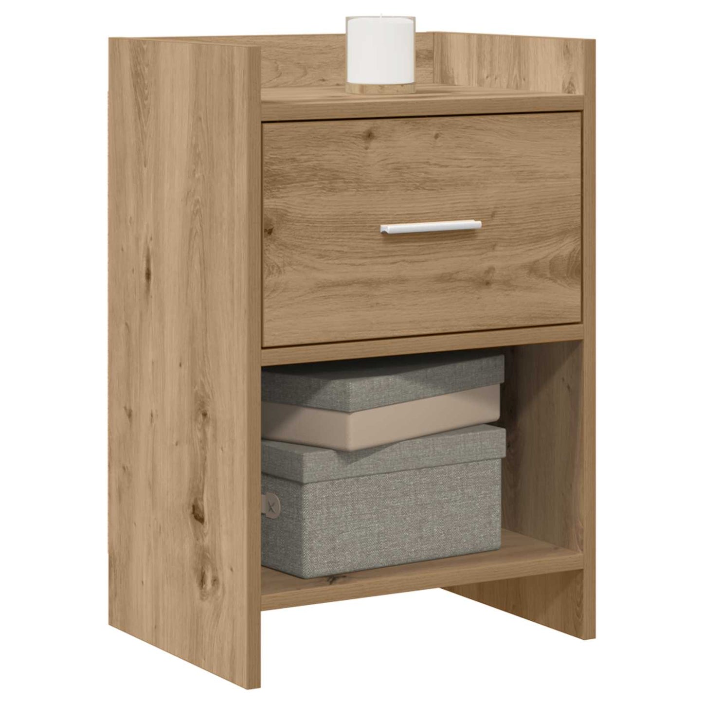 vidaXL Κομοδίνα Artisan Δρυς 40 x 30 x 60 cm Επεξεργασμένο Ξύλο