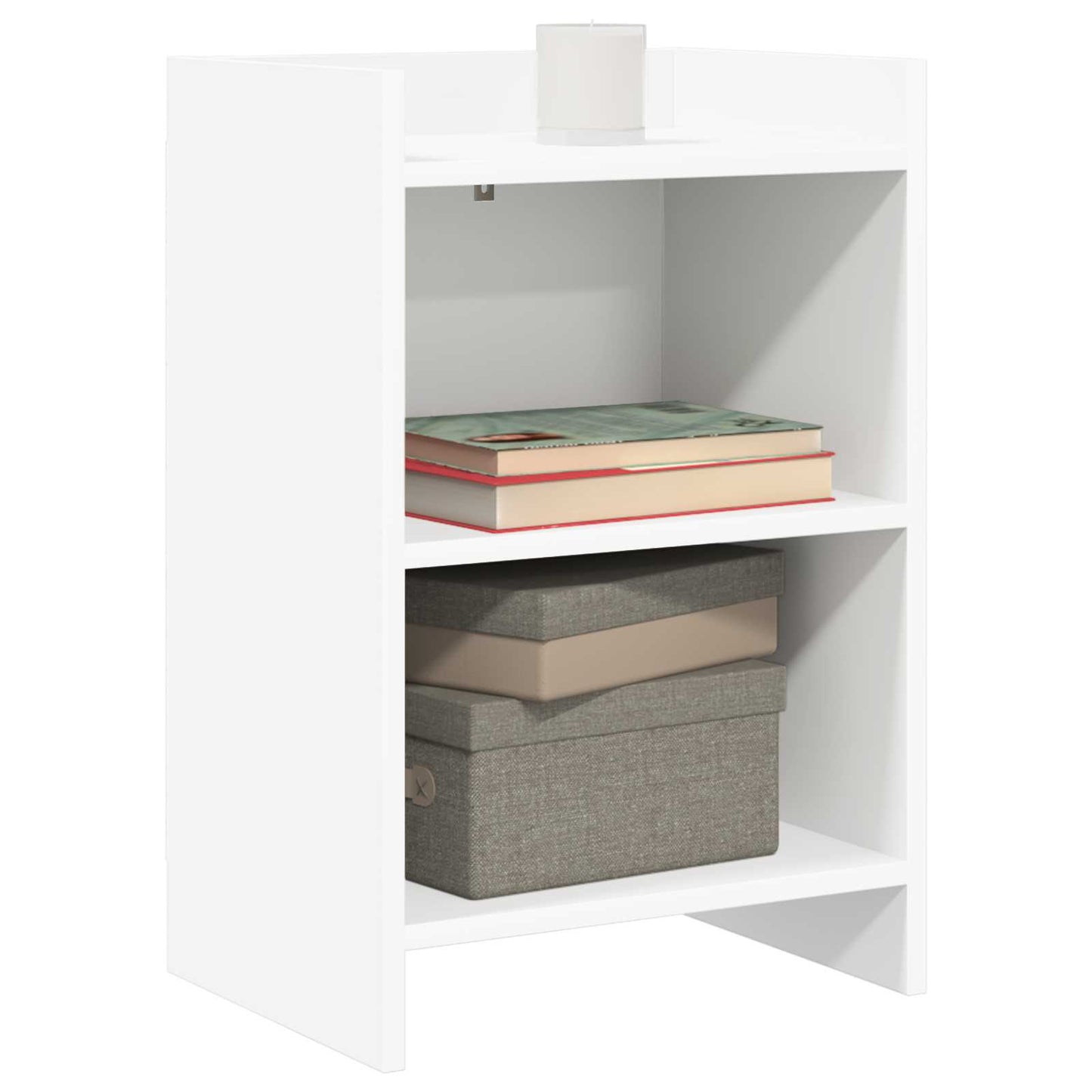 vidaXL Κομοδίνα Λευκό 40 x 30 x 60 cm Επεξεργασμένο Ξύλο