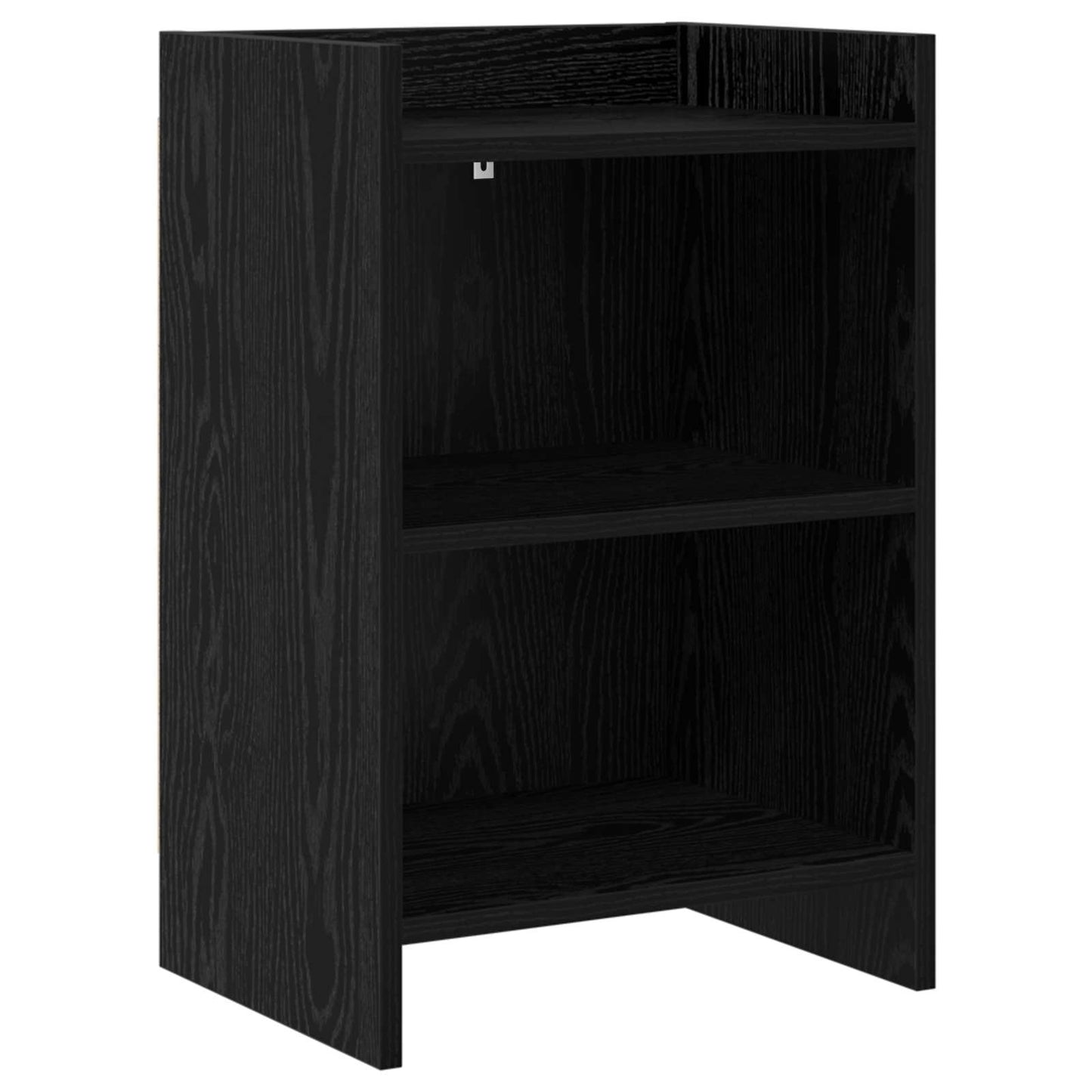 vidaXL Κομοδίνα Μαύρη Δρυς 40 x 30 x 60 cm Επεξεργασμένο Ξύλο