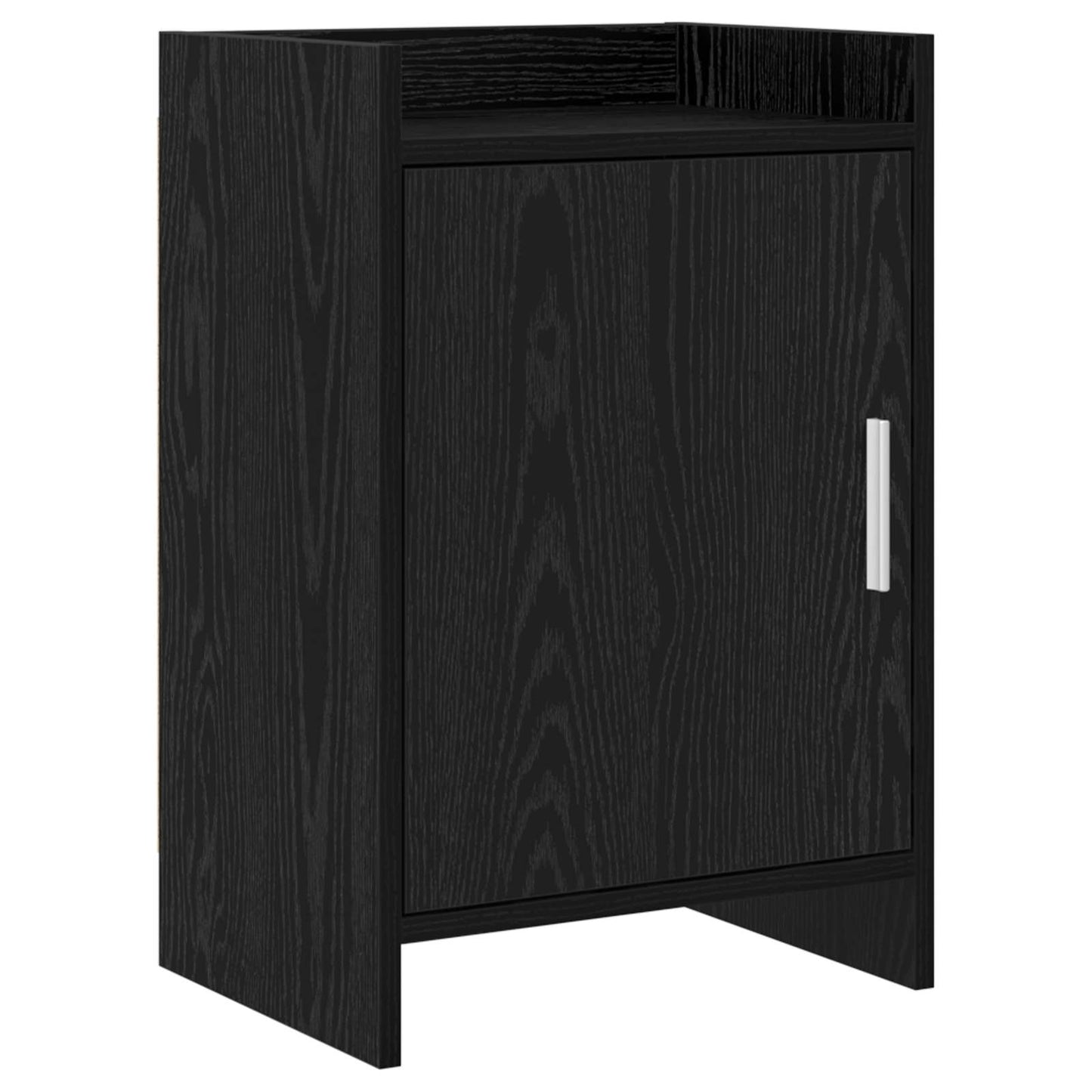 vidaXL Κομοδίνα Μαύρη Δρυς 40 x 30 x 60 cm Επεξεργασμένο Ξύλο