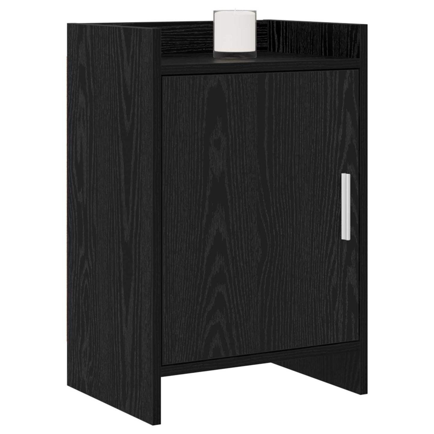vidaXL Κομοδίνα Μαύρη Δρυς 40 x 30 x 60 cm Επεξεργασμένο Ξύλο