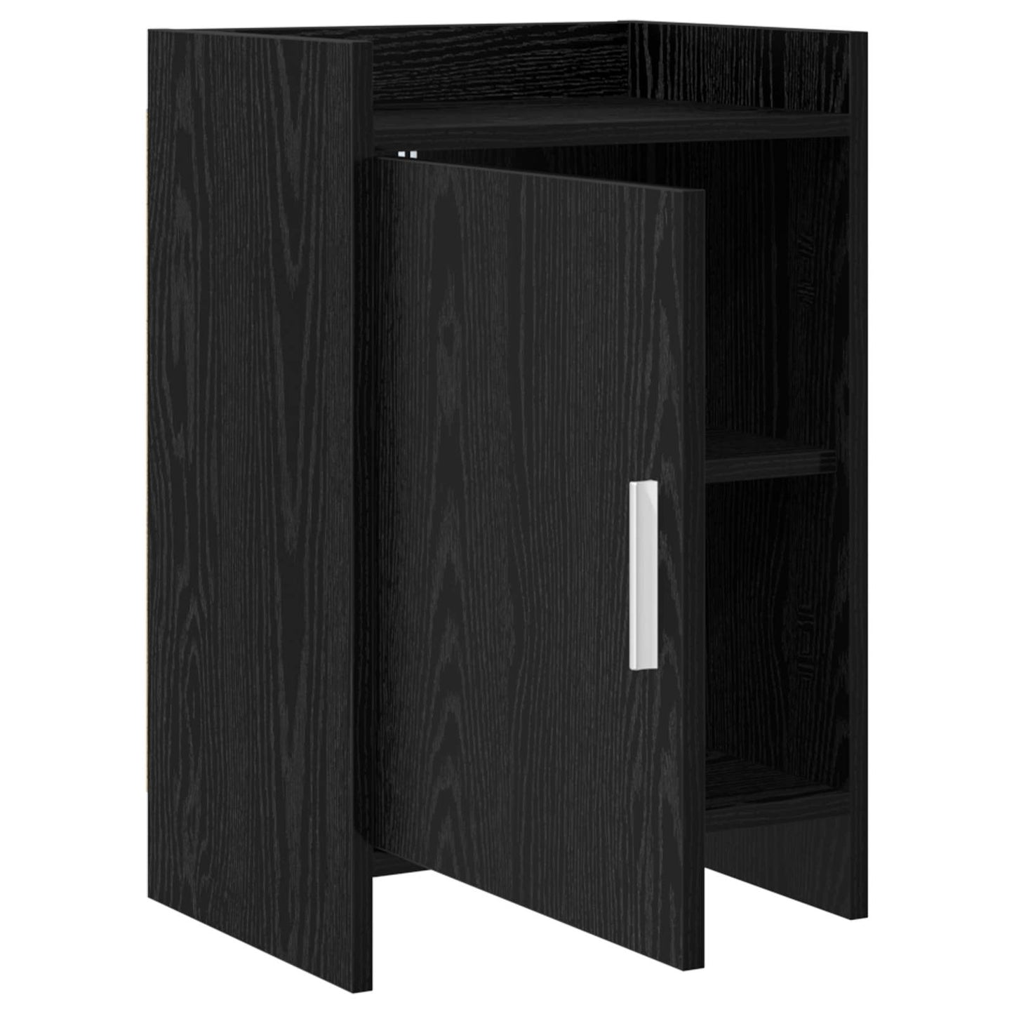 vidaXL Κομοδίνα 2 τμχ. Μαύρη Δρυς 40 x 30 x 60 cm Επεξεργασμένο Ξύλο