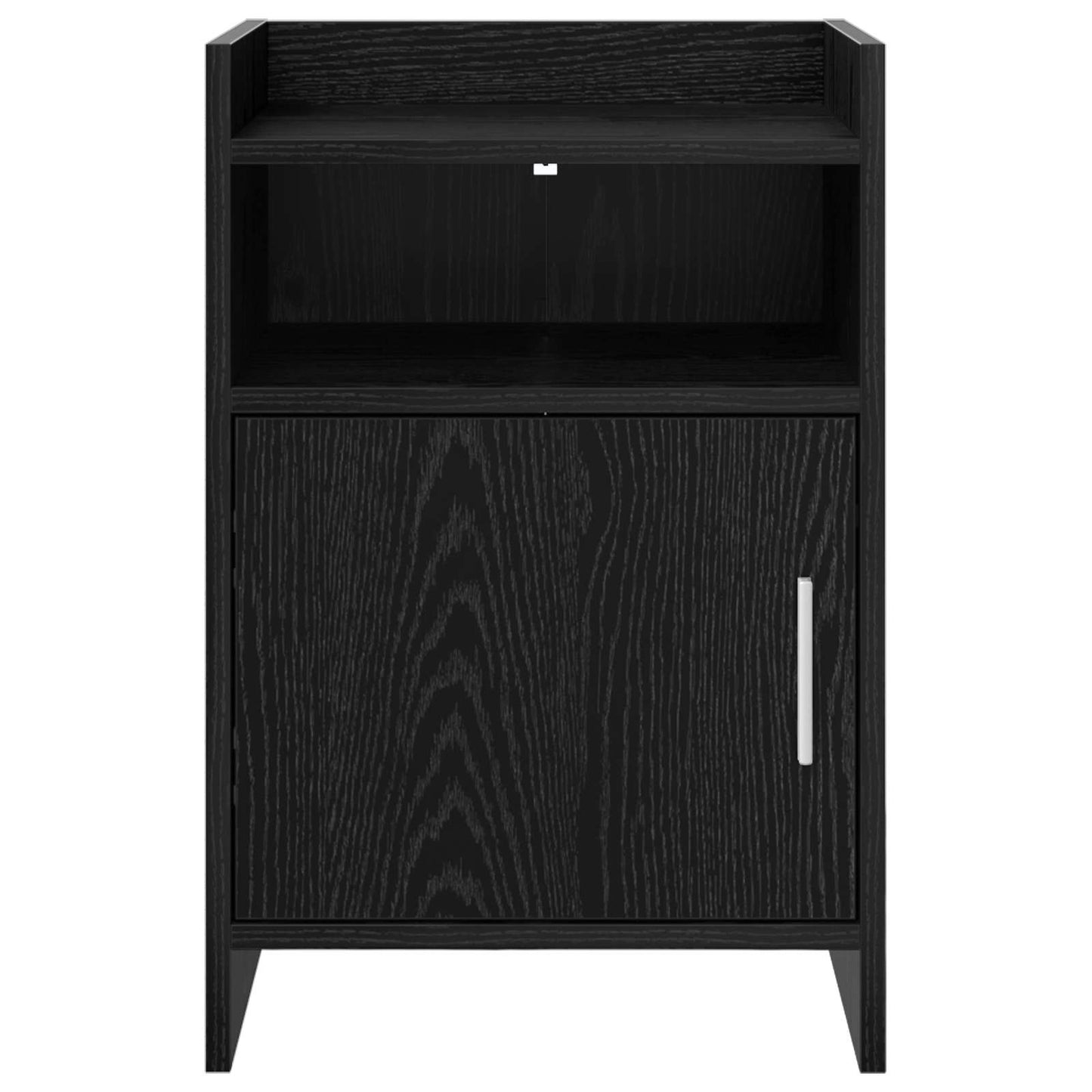 vidaXL Κομοδίνα Μαύρη Δρυς 40 x 36 x 60 εκ Επεξεργασμένο Ξύλο