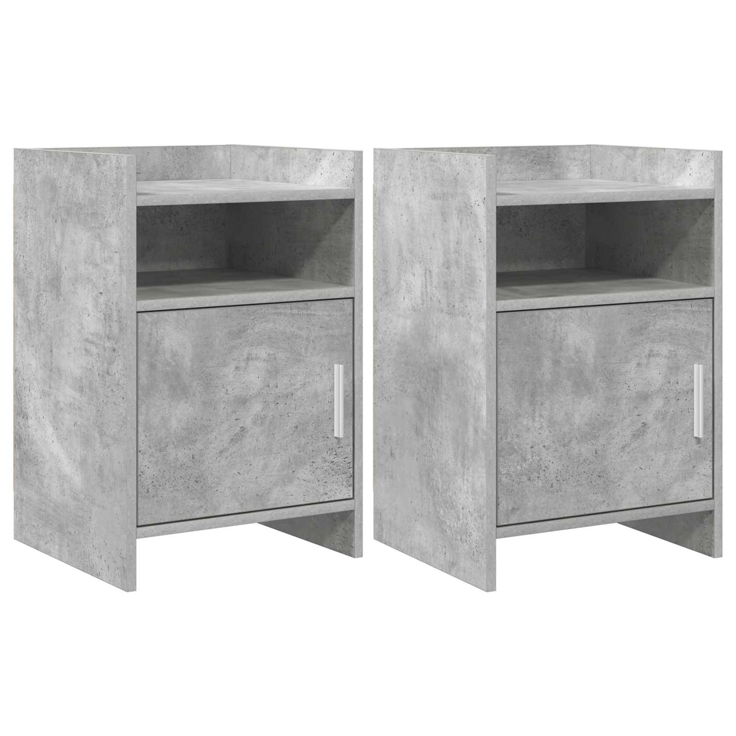vidaXL Κομοδίνα 2 τμχ. Γκρι Σκυροδέματος 40 x 36 x 60 εκ