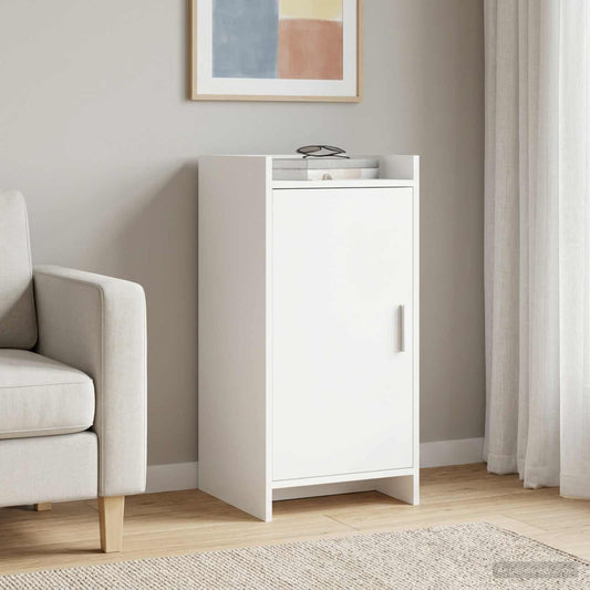 vidaXL Πλαϊνό γραφείο Λευκό 40 x 36 x 80 εκ Επεξεργασμένο Ξύλο