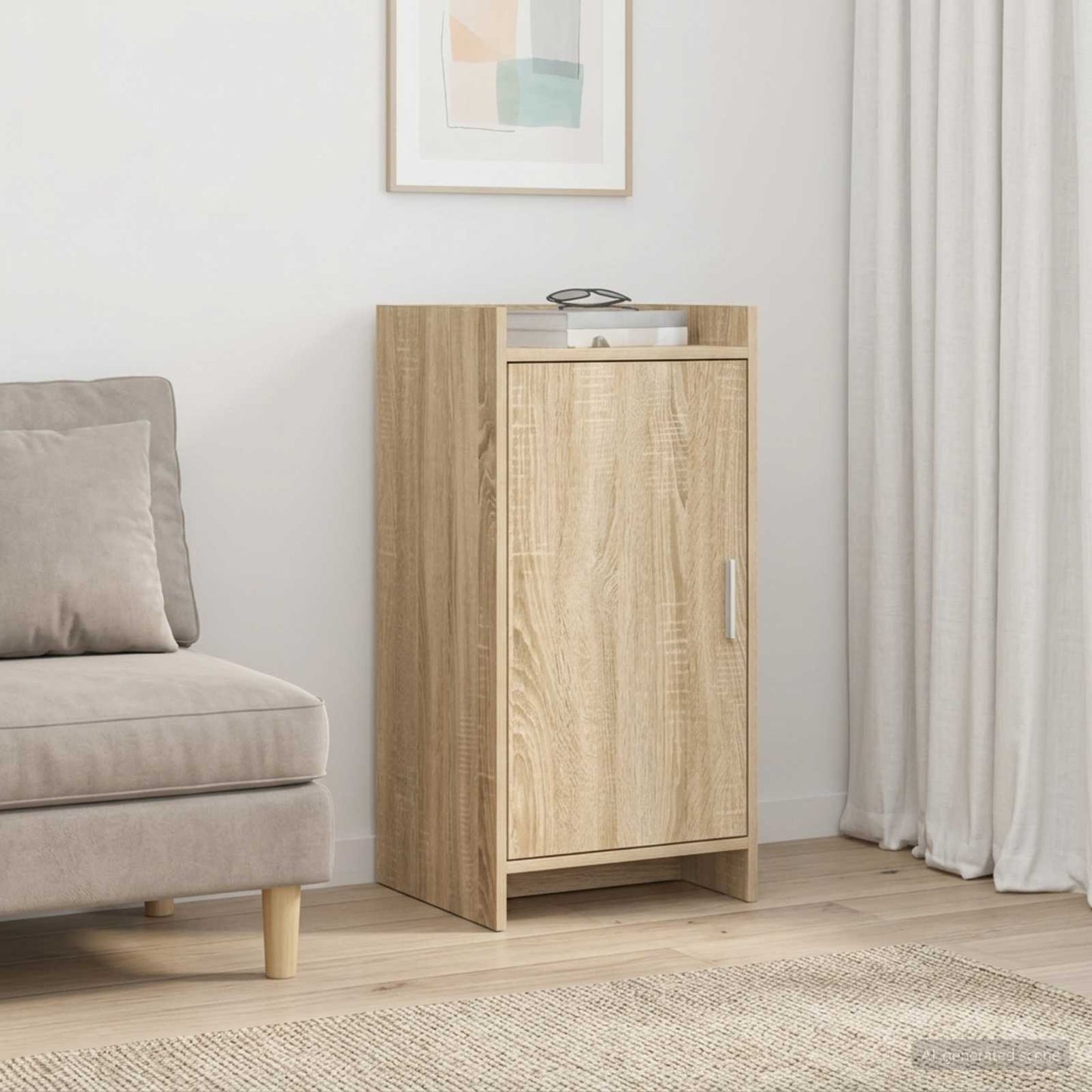 vidaXL Πλαϊνό γραφείο Sonoma Δρυς 40 x 36 x 80 εκ Επεξεργασμένο Ξύλο