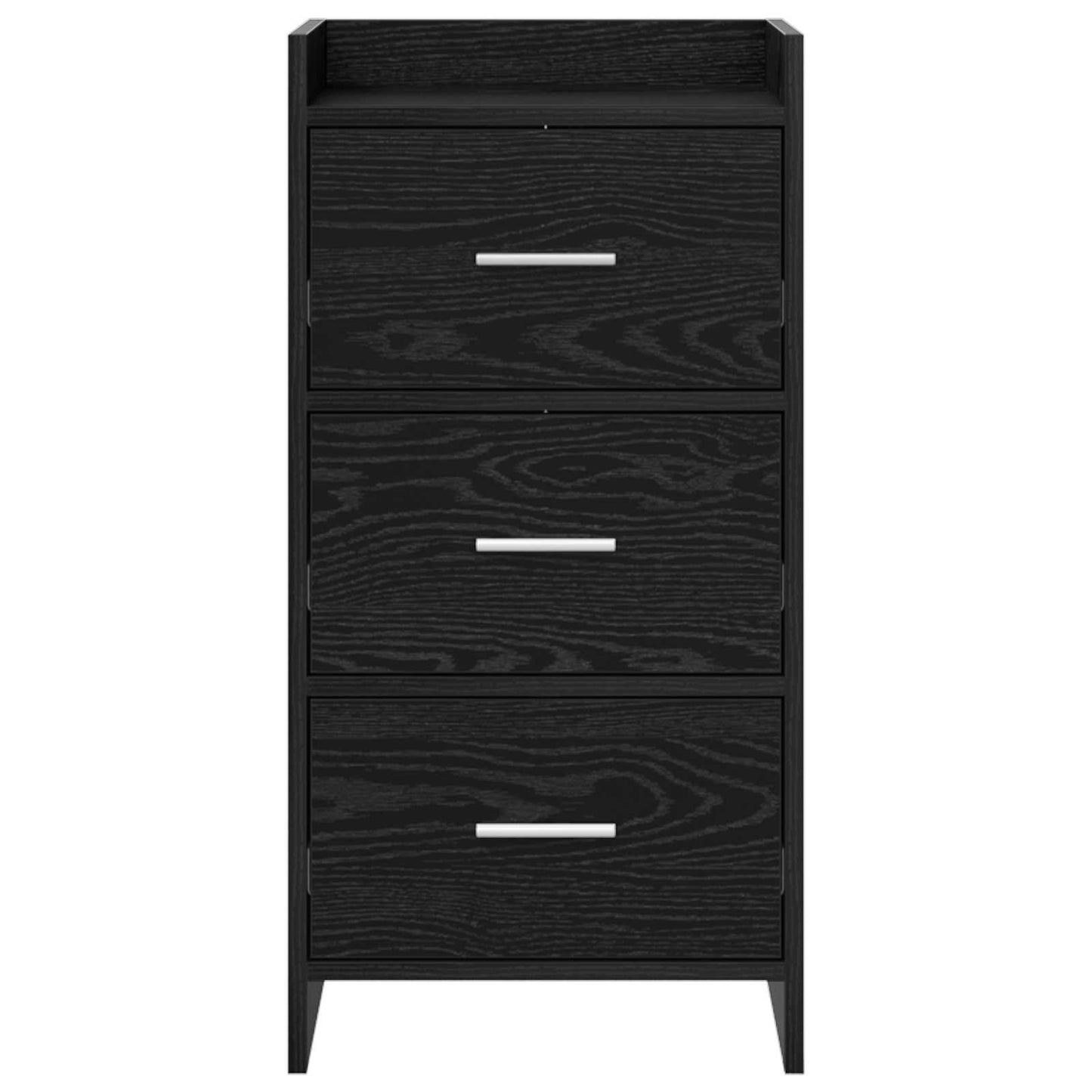 vidaXL Πλαϊνό γραφείο Μαύρη Δρυς 40 x 36 x 80 εκ Επεξεργασμένο Ξύλο