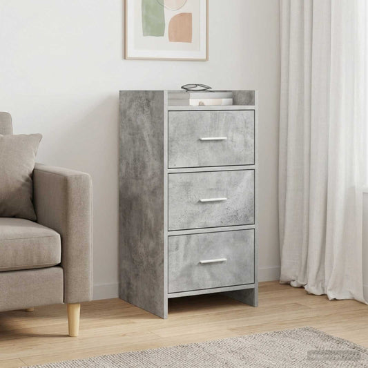 vidaXL Πλαϊνό γραφείο Γκρι Σκυροδέματος 40 x 36 x 80 εκ