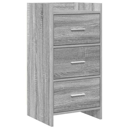 vidaXL Πλαϊνό γραφείο Γκρι Sonoma 40 x 36 x 80 εκ Επεξεργασμένο Ξύλο