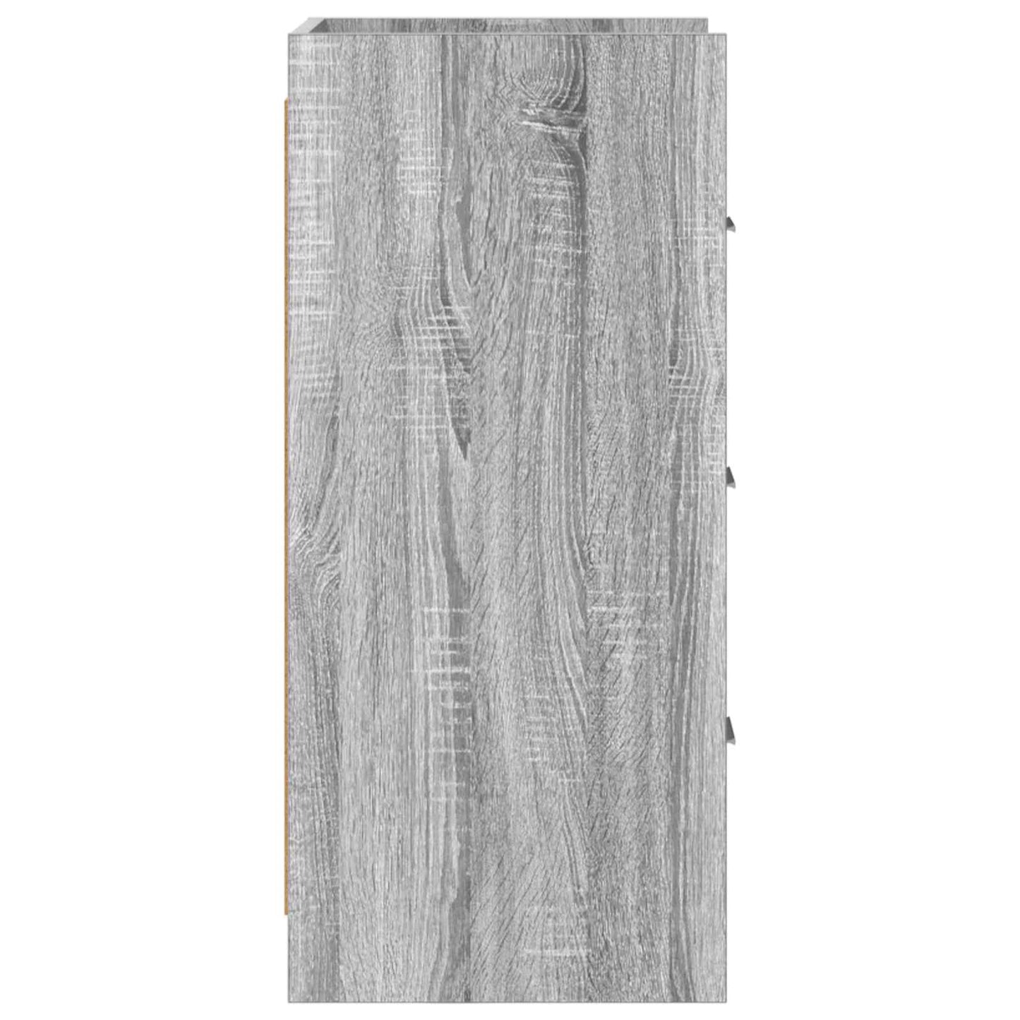 vidaXL Πλαϊνό γραφείο Γκρι Sonoma 40 x 36 x 80 εκ Επεξεργασμένο Ξύλο
