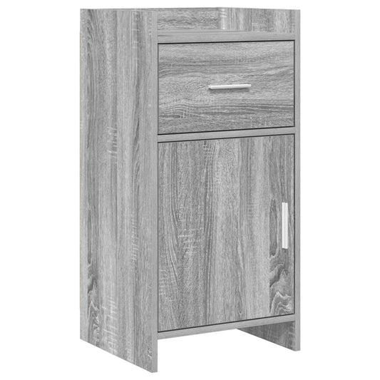 vidaXL Πλαϊνό γραφείο Γκρι Sonoma 40 x 36 x 80 εκ Επεξεργασμένο Ξύλο