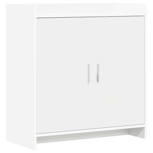 vidaXL Πλαϊνό γραφείο Λευκό 72 x 36 x 80 εκ. Επεξεργασμένο Ξύλο