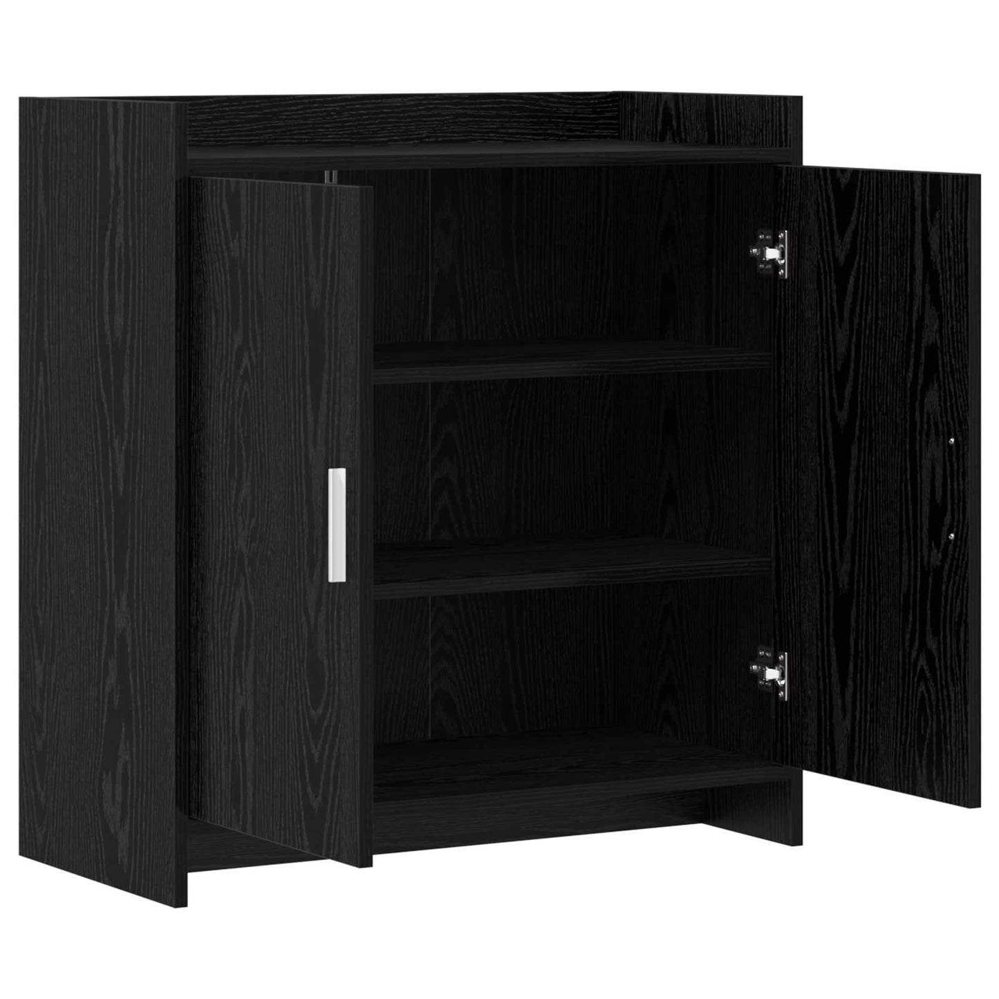 vidaXL Πλαϊνό γραφείο Μαύρη Δρυς 72 x 36 x 80 εκ. Επεξεργασμένο Ξύλο