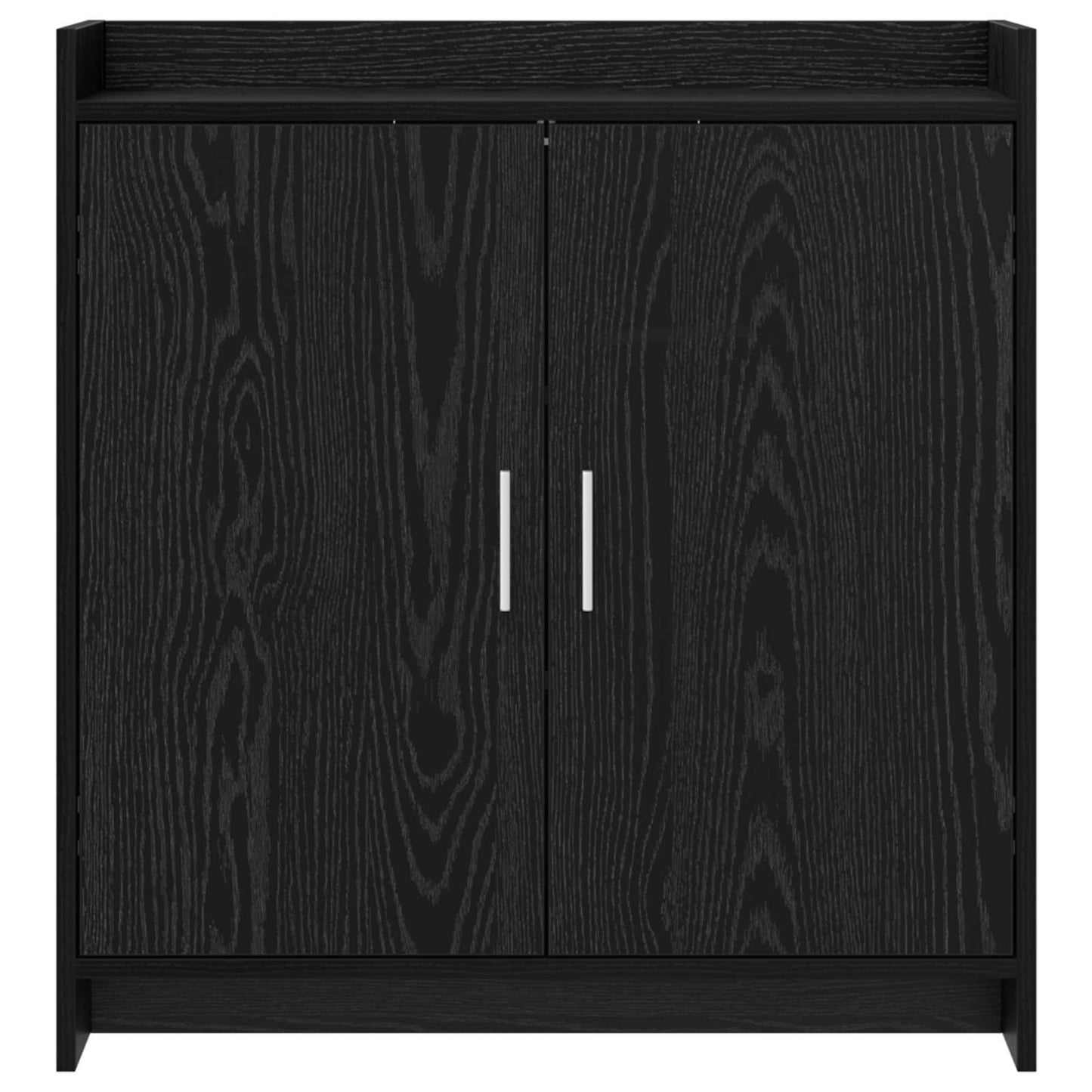 vidaXL Πλαϊνό γραφείο Μαύρη Δρυς 72 x 36 x 80 εκ. Επεξεργασμένο Ξύλο
