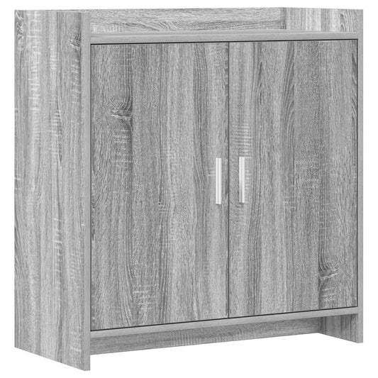 vidaXL Πλαϊνό γραφείο Γκρι Sonoma 72 x 36 x 80 εκ. Επεξεργασμένο Ξύλο
