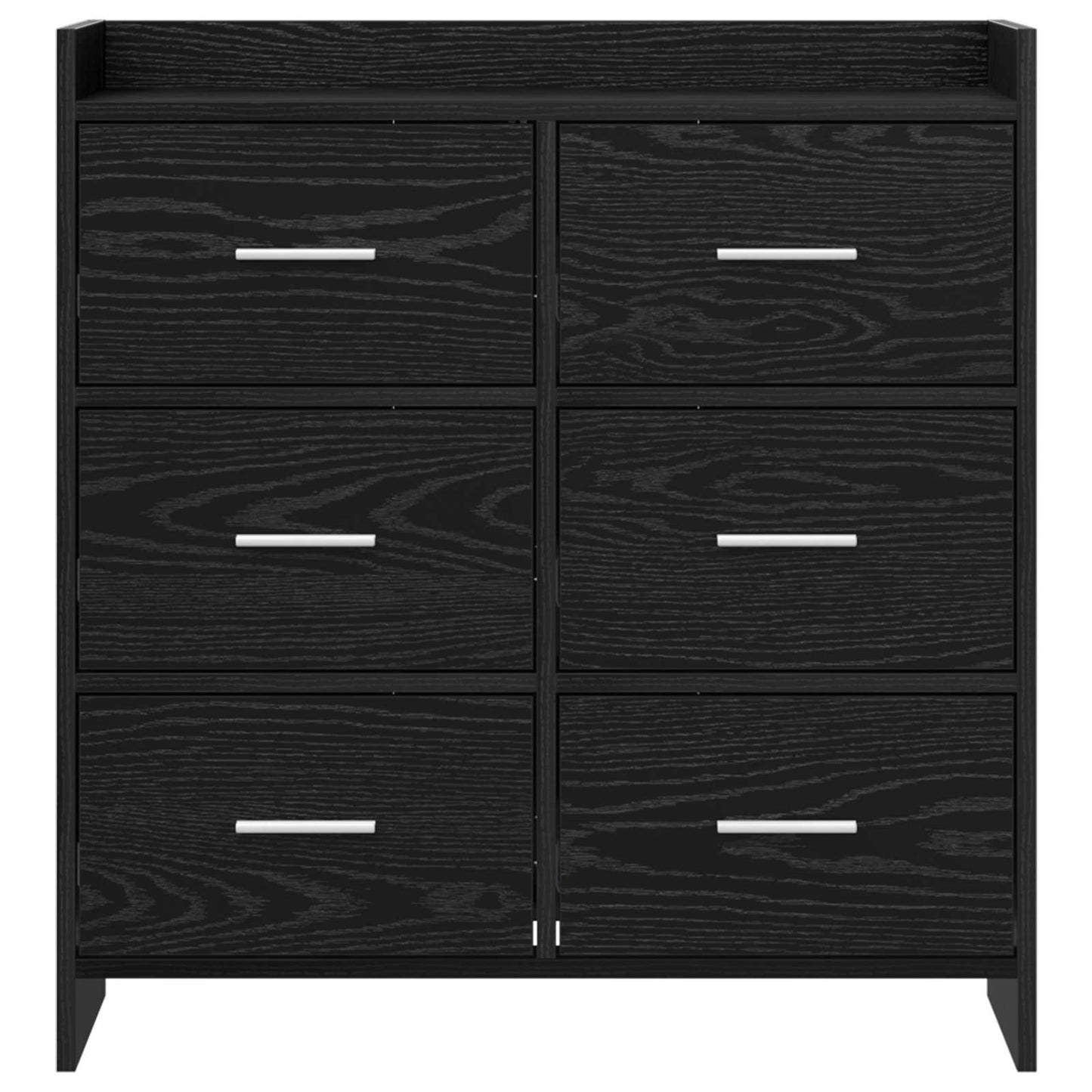 vidaXL Πλαϊνό γραφείο Μαύρη Δρυς 75 x 33 x 80 εκ Επεξεργασμένο Ξύλο