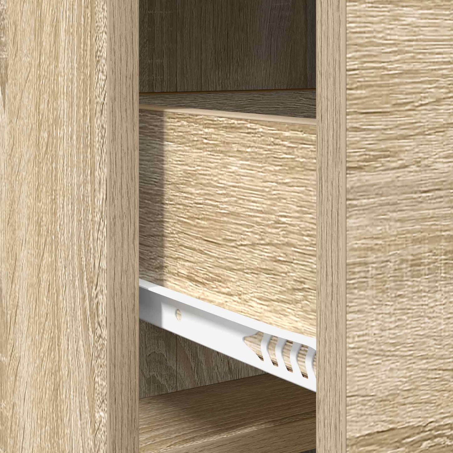 vidaXL Πλαϊνό γραφείο Sonoma Δρυς 75 x 33 x 80 εκ Επεξεργασμένο Ξύλο