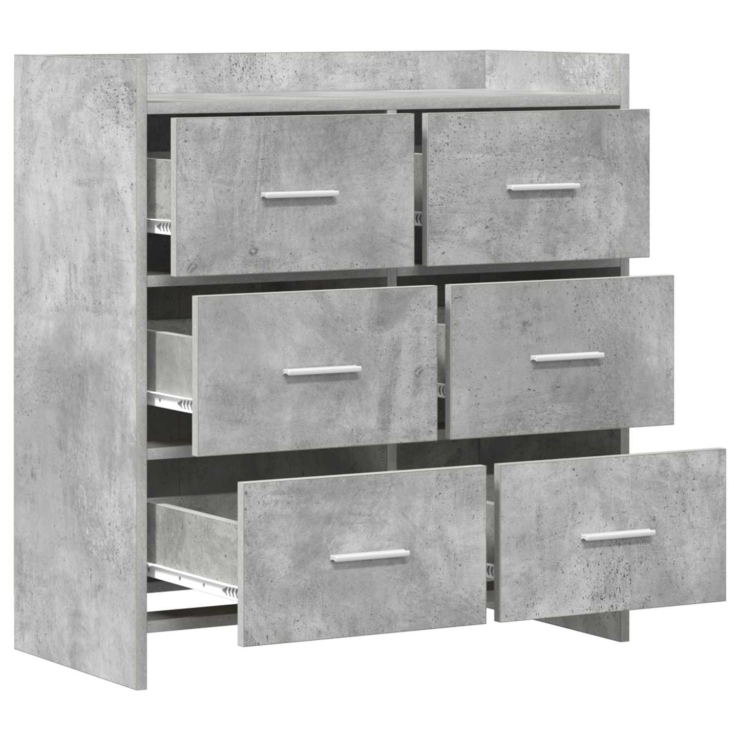 vidaXL Πλαϊνό γραφείο Γκρι Σκυροδέματος 75 x 33 x 80 εκ