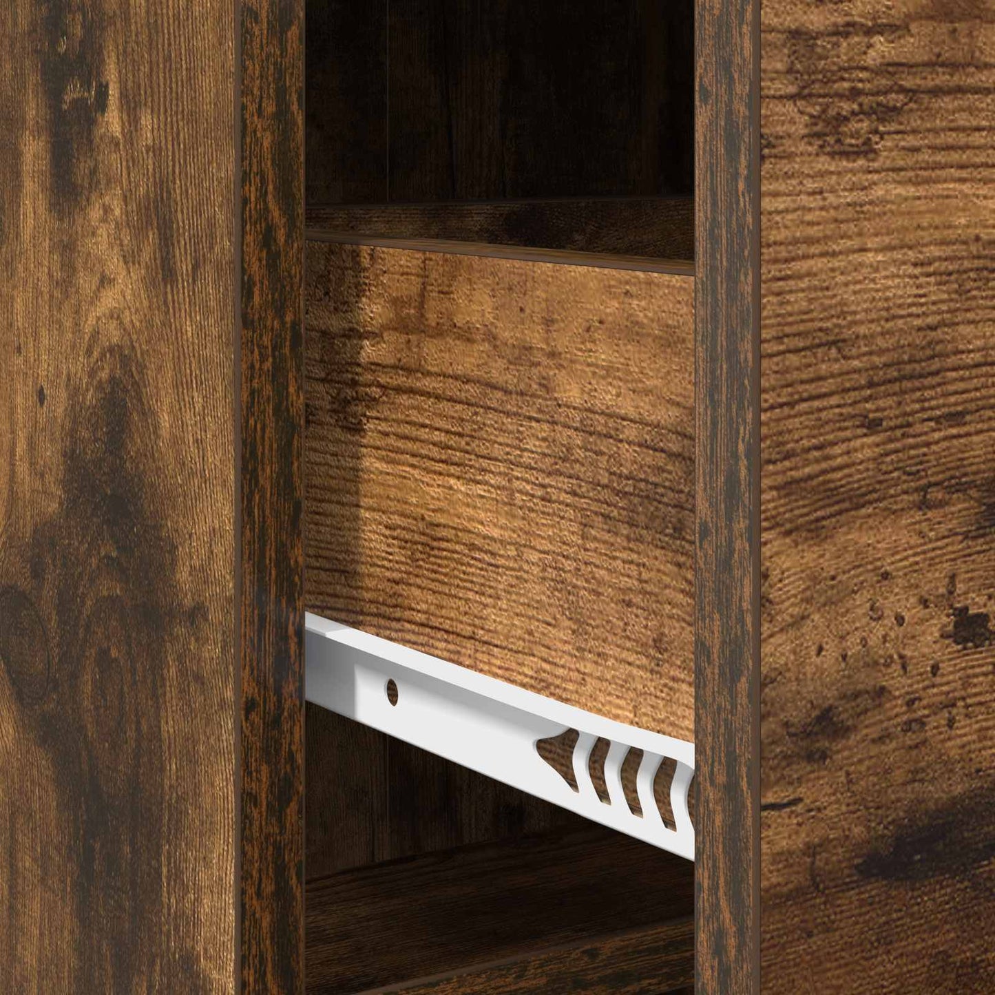 vidaXL Πλαϊνό γραφείο Καπνισμένο Ξύλο Δρυός 75 x 33 x 80 εκ